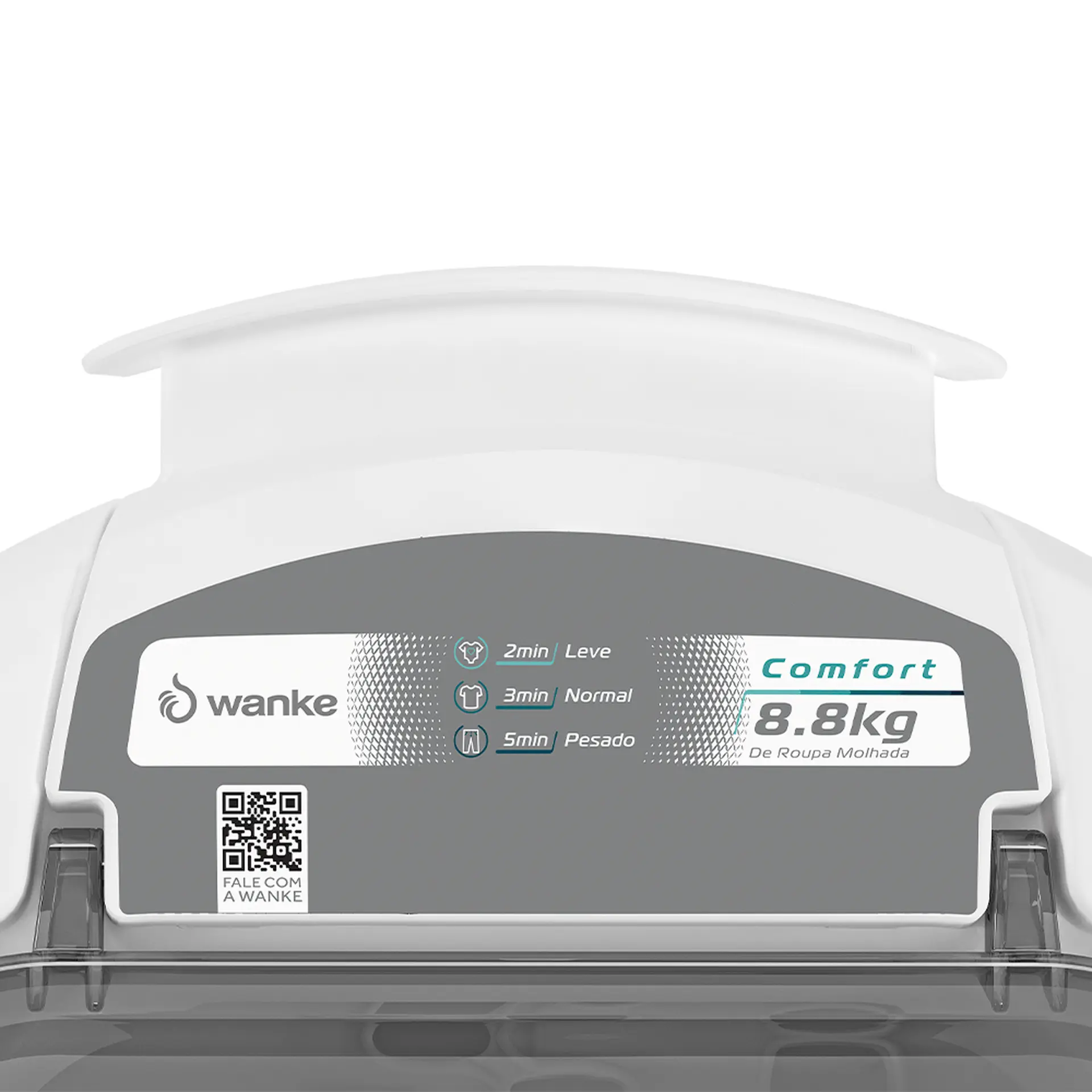 Centrífuga de Roupas Wanke Bella Eco 8,8kg Cesto Plástico 112100 - Branco - 220 Volts