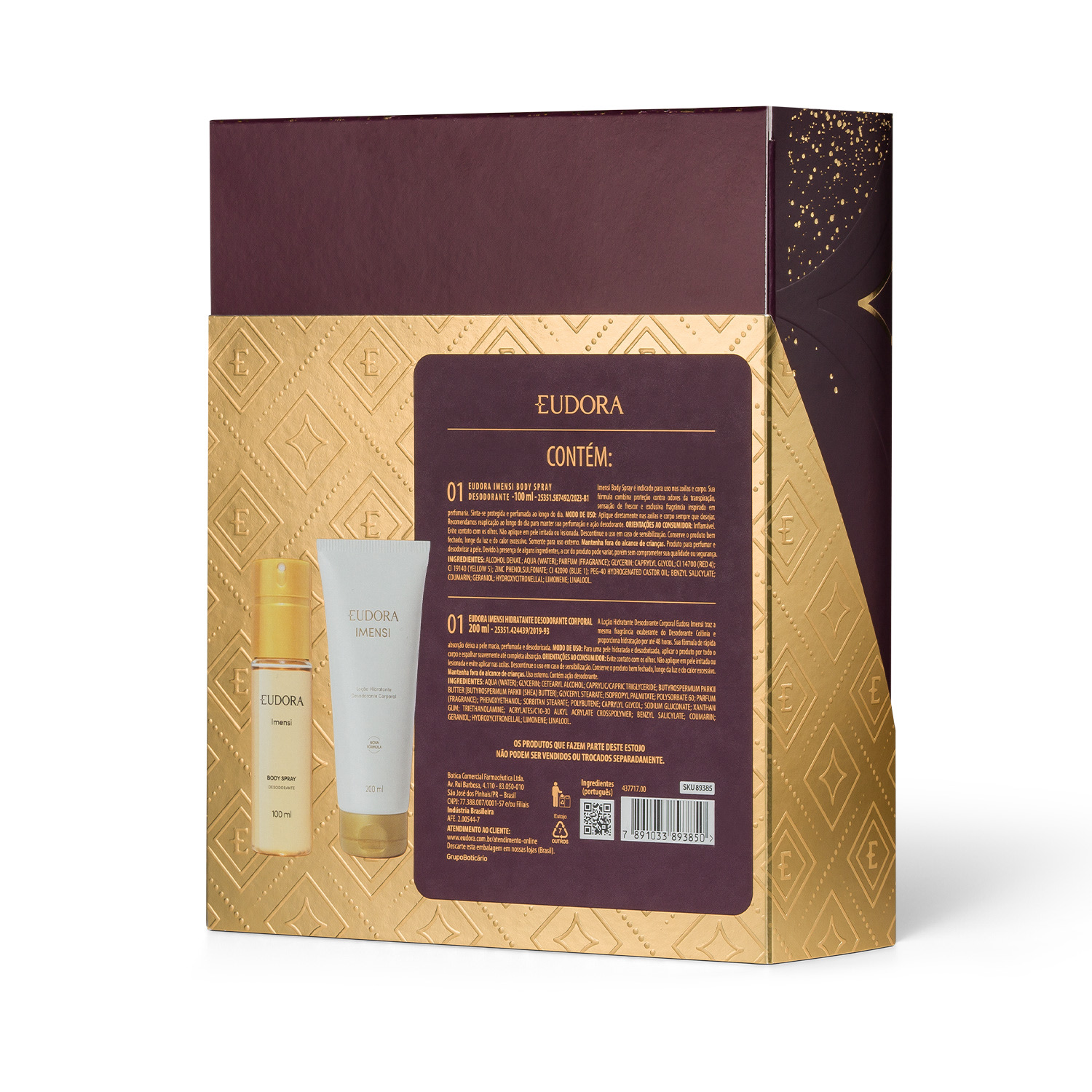 Kit Presente Imensi: Body Spray 100ml + Loção Corporal 200ml