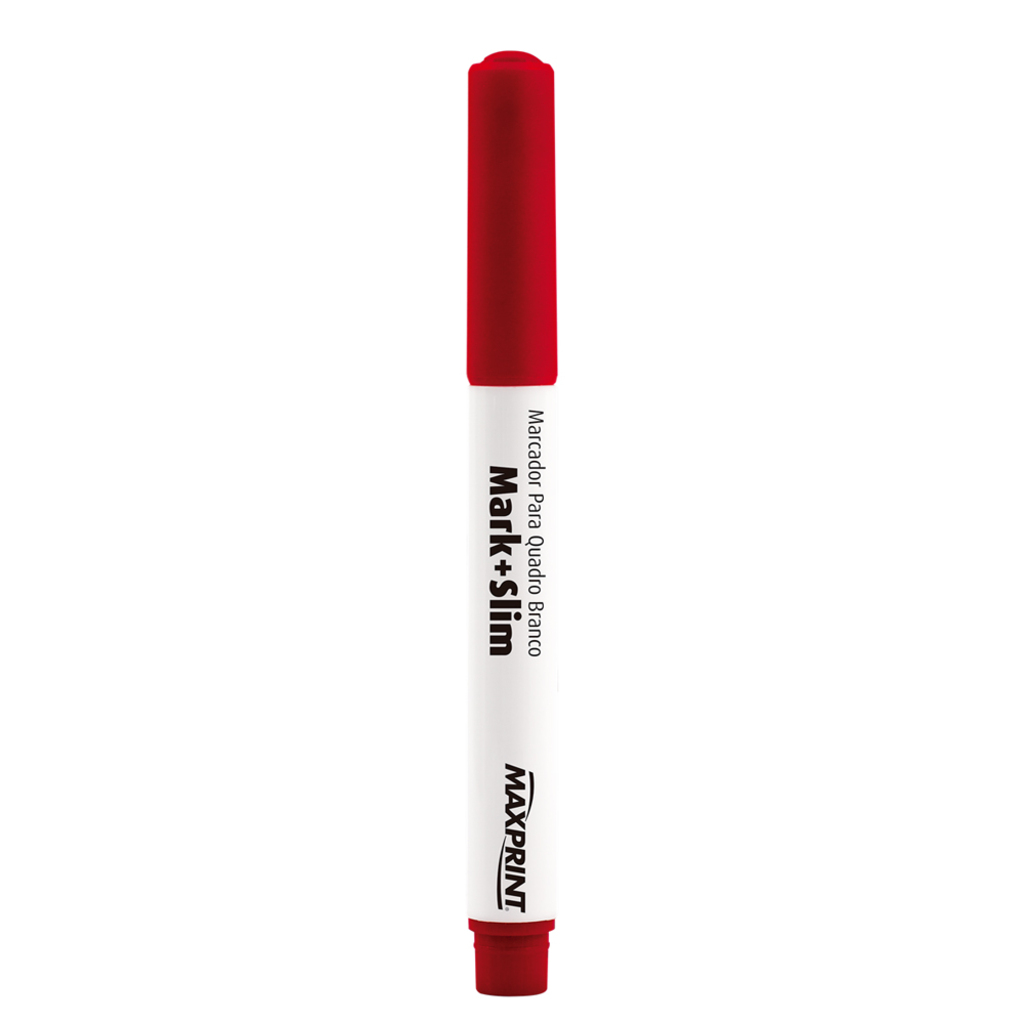 Caneta Quadro Branco 2,0mm Caixa com 12 Unidades Vermelho - Maxprint - 709137
