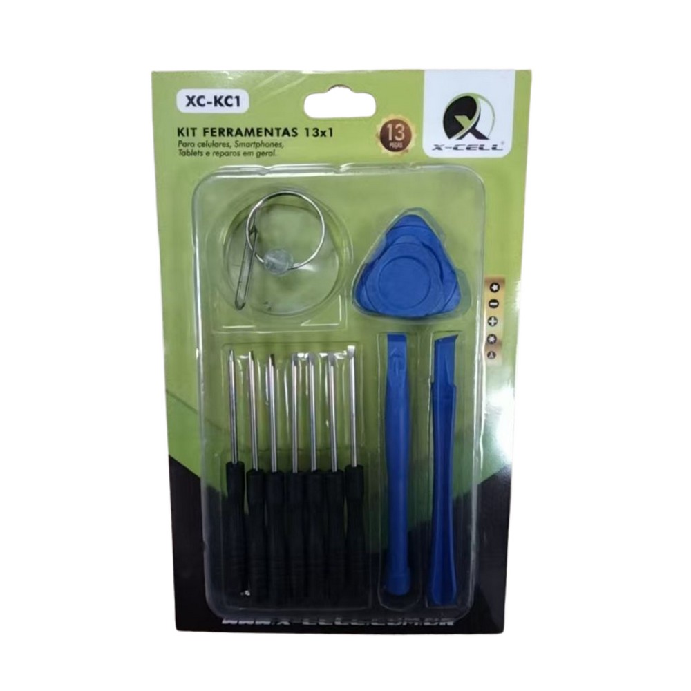Kit Chave de Precisão 11 Peças para Manutenção em Celulares e Tablets X-Cell XCKC1