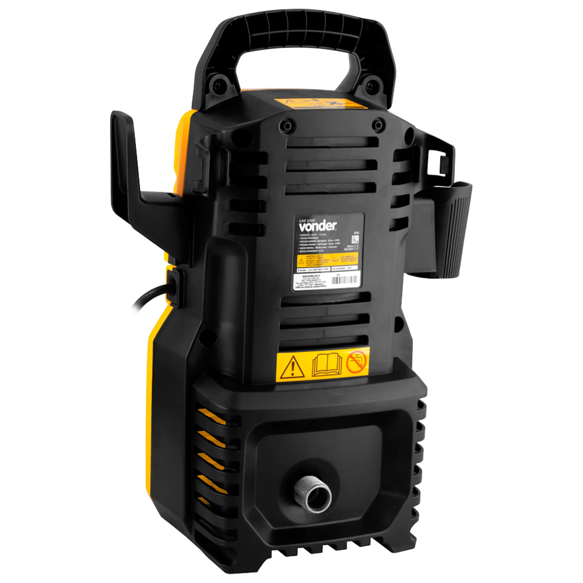 Lavadora de Alta Pressão Vonder LAV1300 1200W - Preto/Amarelo - 110 Volts