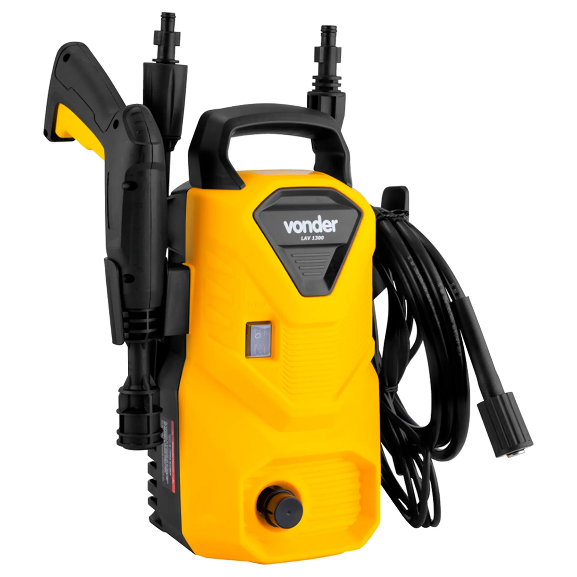 Lavadora de Alta Pressão Vonder LAV1300 1200W - Preto/Amarelo - 110 Volts