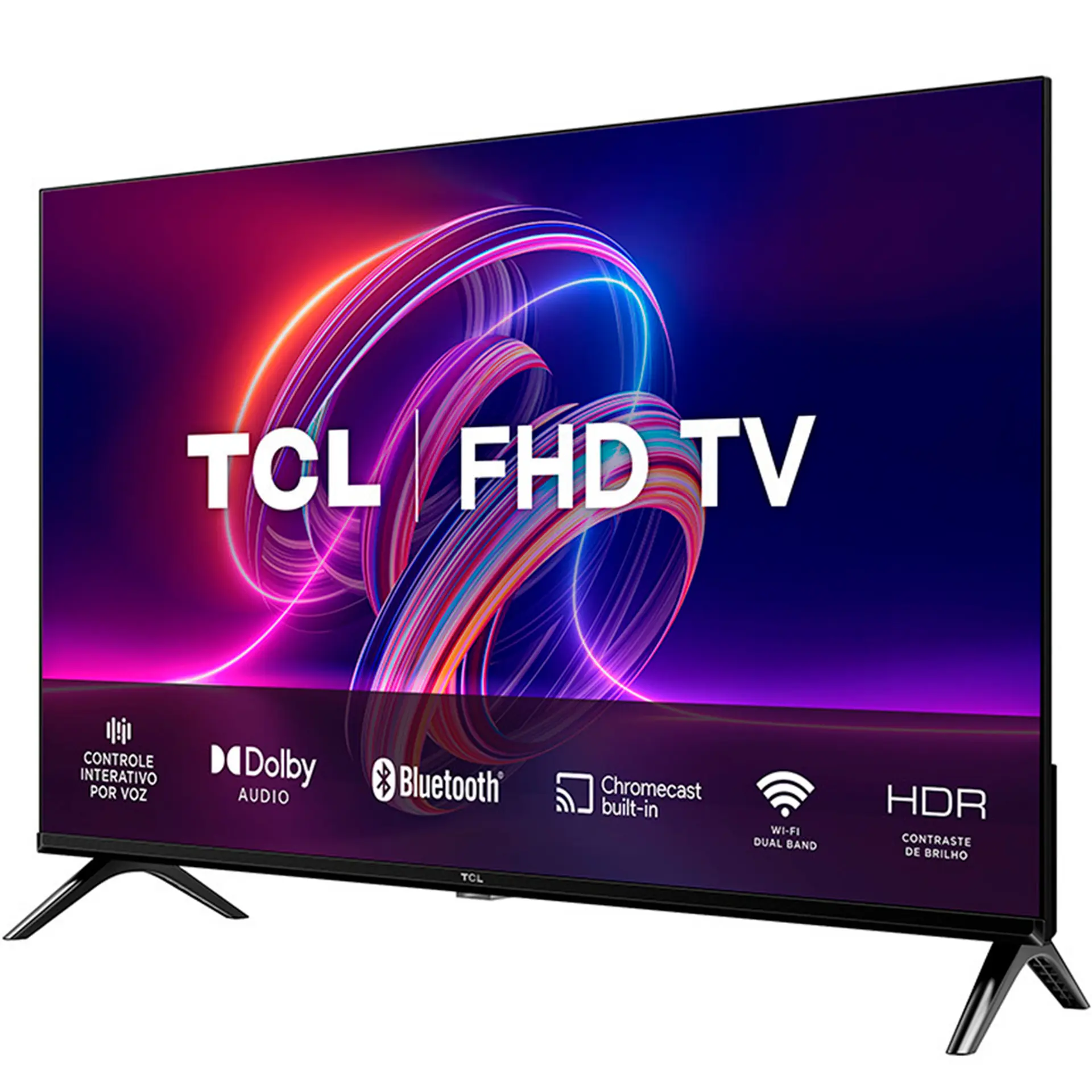 Smart TV TCL LED 40" Full HD Android TV Comando de Voz por Controle 40S5400A