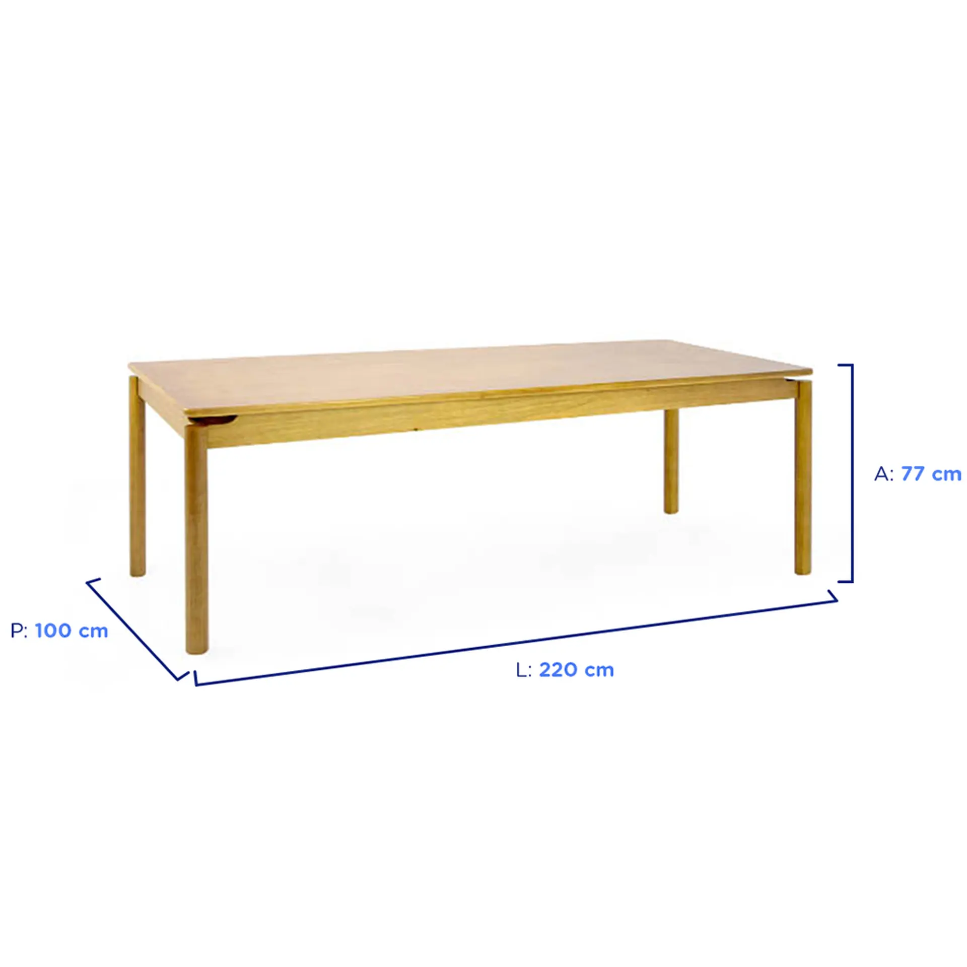 Mesa de Jantar Voss 8 Cadeiras Paris Madeira Maciça Artefama - Canela