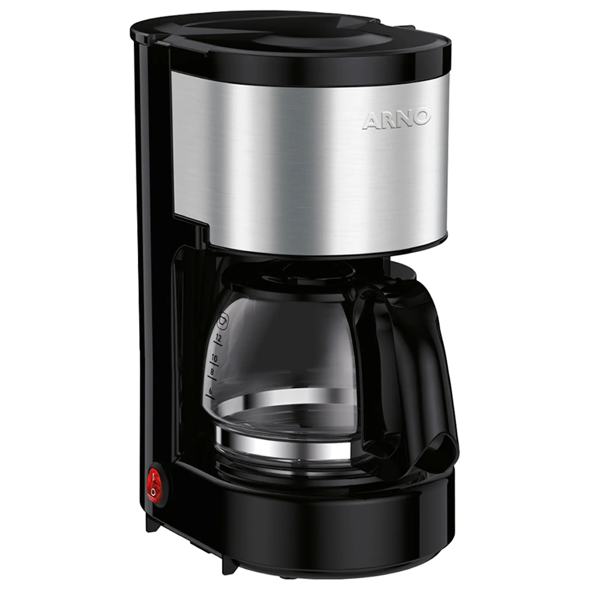 Cafeteria Elétrica Arno Filtro Perfectta CFPI 0,6L - Preto/Inox - 110 Volts