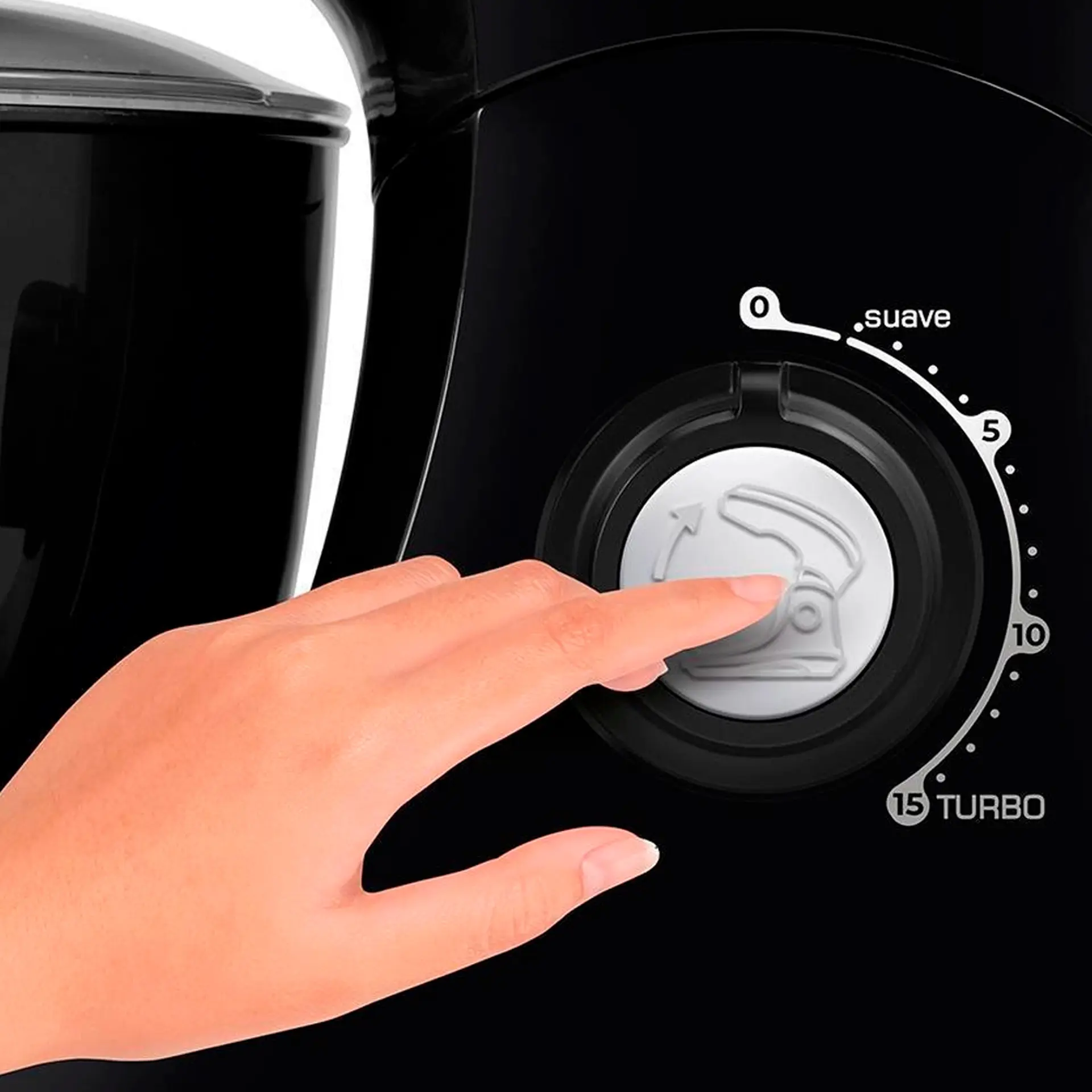 Batedeira Planetária Arno Super Chef 15 Velocidades 750W 1 Tigela - Preto - 110 Volts