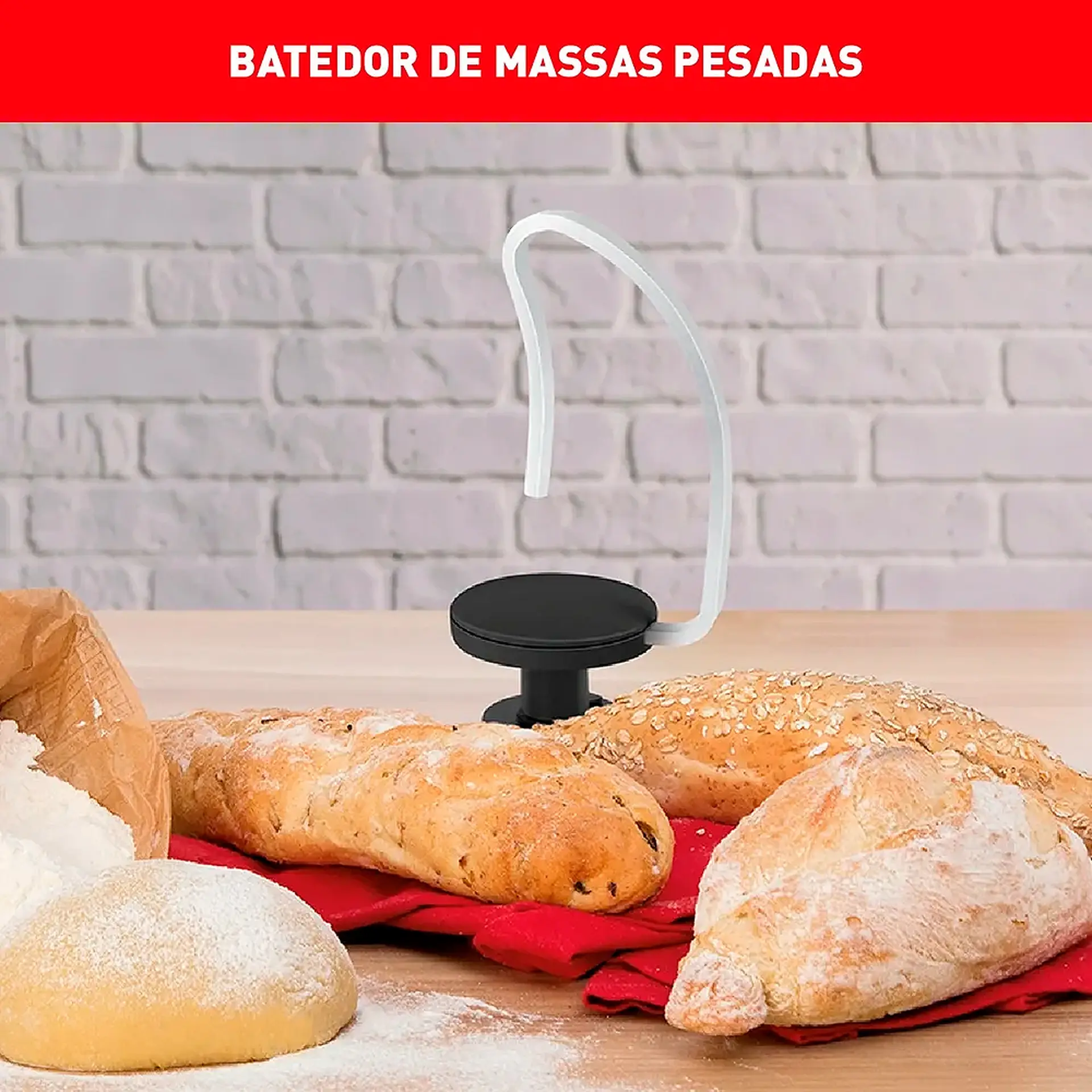 Batedeira Planetária Arno Super Chef 15 Velocidades 750W 1 Tigela - Preto - 110 Volts