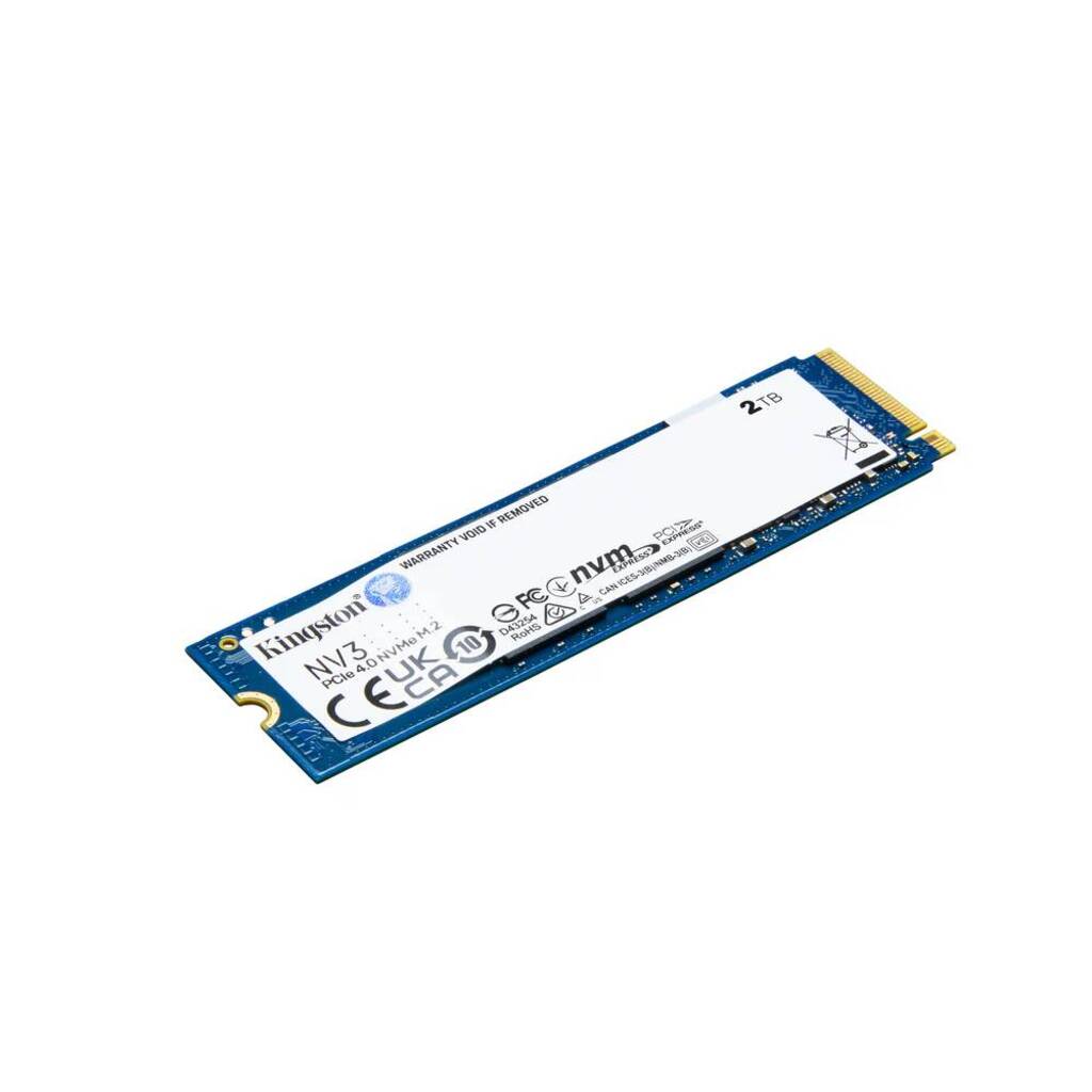 SSD 2.0 TB M2-NVME PCI-e 4.0 2280 Kingston SNV3S/2000G Leitura 6000 MBPs Gravação 5000 MBPS
