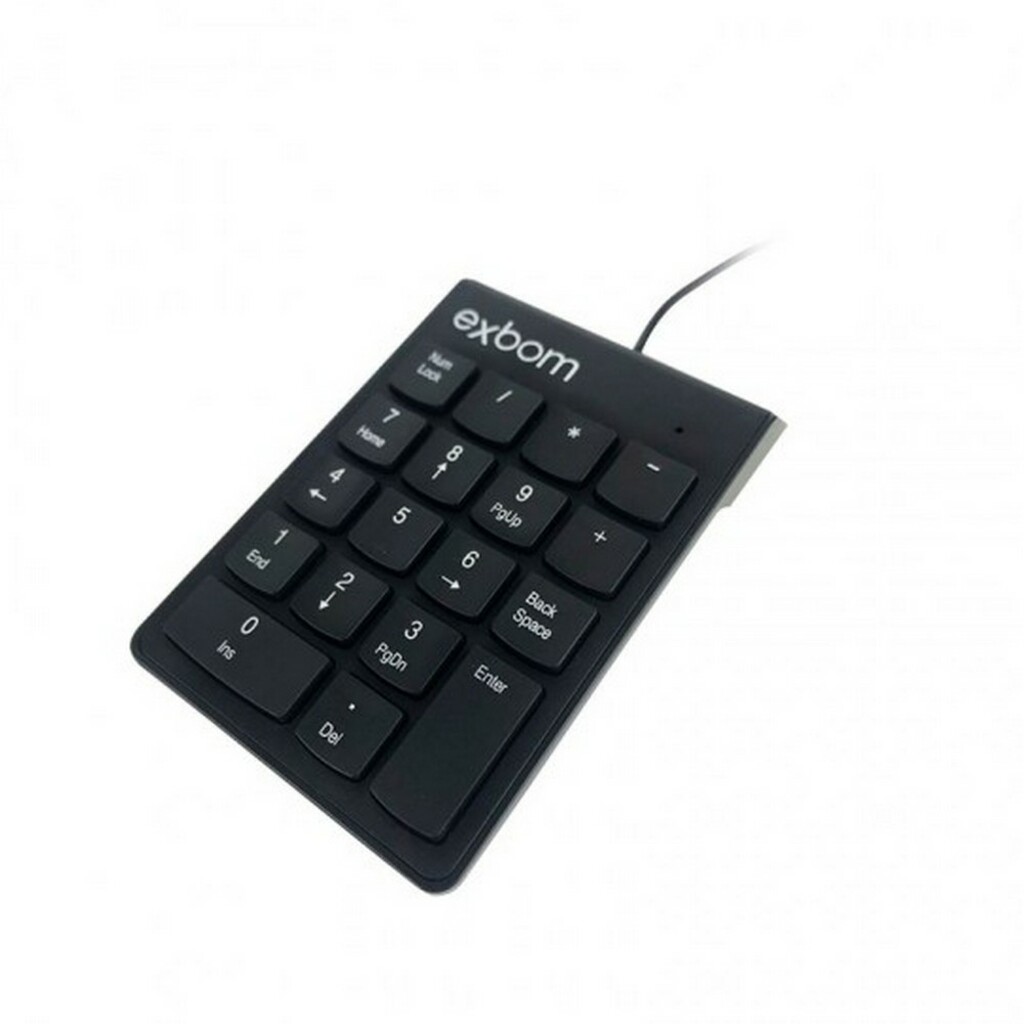 Teclado USB Exbom Numérico Compacto Preto BK-N30 - 3047
