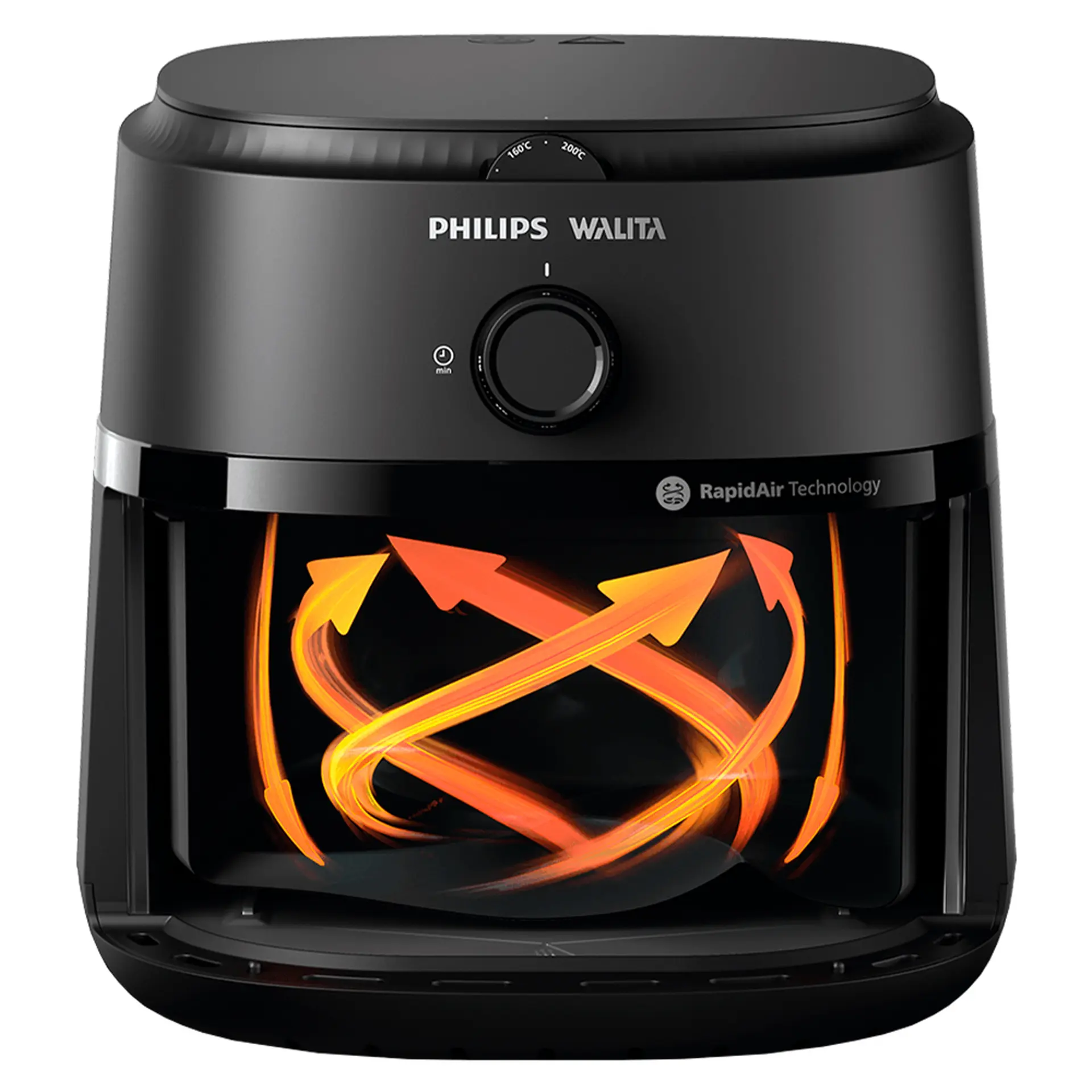 Fritadeira Elétrica Air Fryer Philips Walita Série 1000 6,2L 1700W - Preto - 110 Volts
