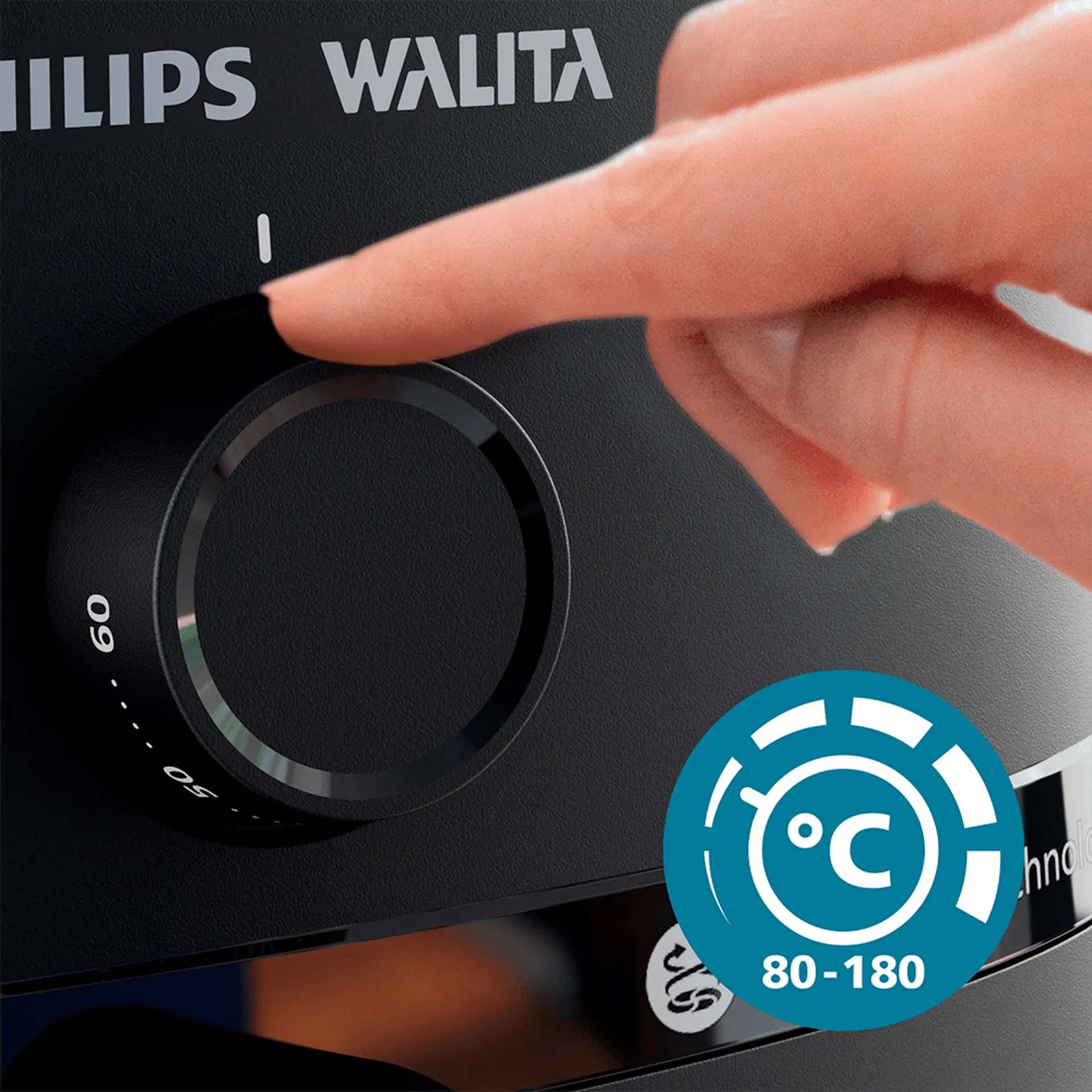 Fritadeira Elétrica Air Fryer Philips Walita Série 1000 6,2L 1700W - Preto - 110 Volts