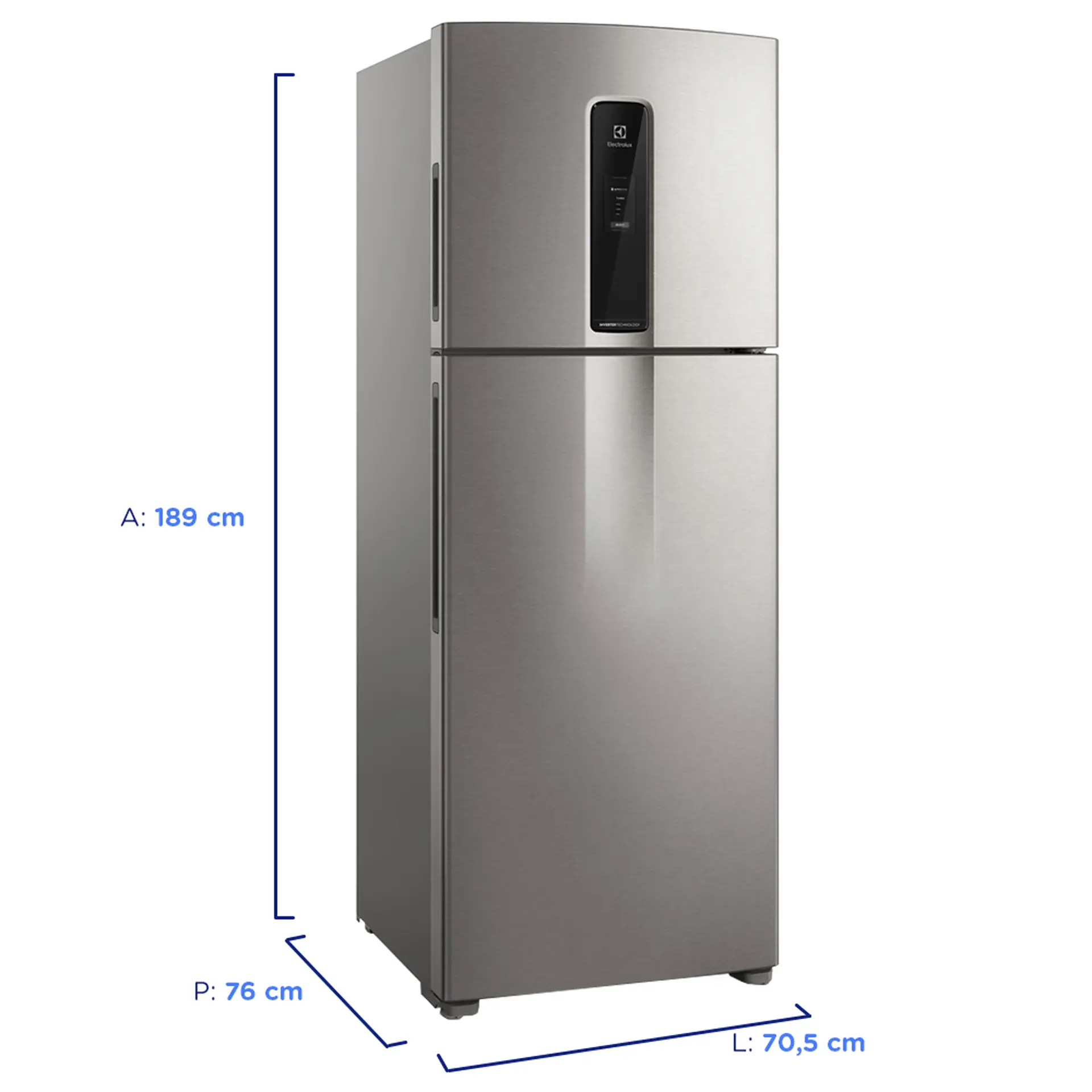 Geladeira Electrolux 480L Frost Free Inverter Efficient SmartBivolt IT70S - Prata - Bivolt