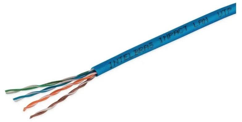Cabo UTP CAT5E CM 4X24AWG IMPACT LAN ILC5CMAZ 305m Azul Intelbras