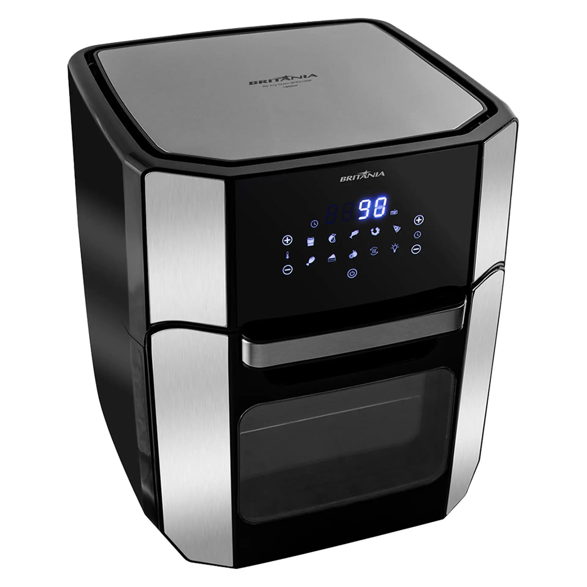 Fritadeira Elétrica Britânia Oven BFR2100 12L 1800W 2 em 1 - Preto - 110 Volts