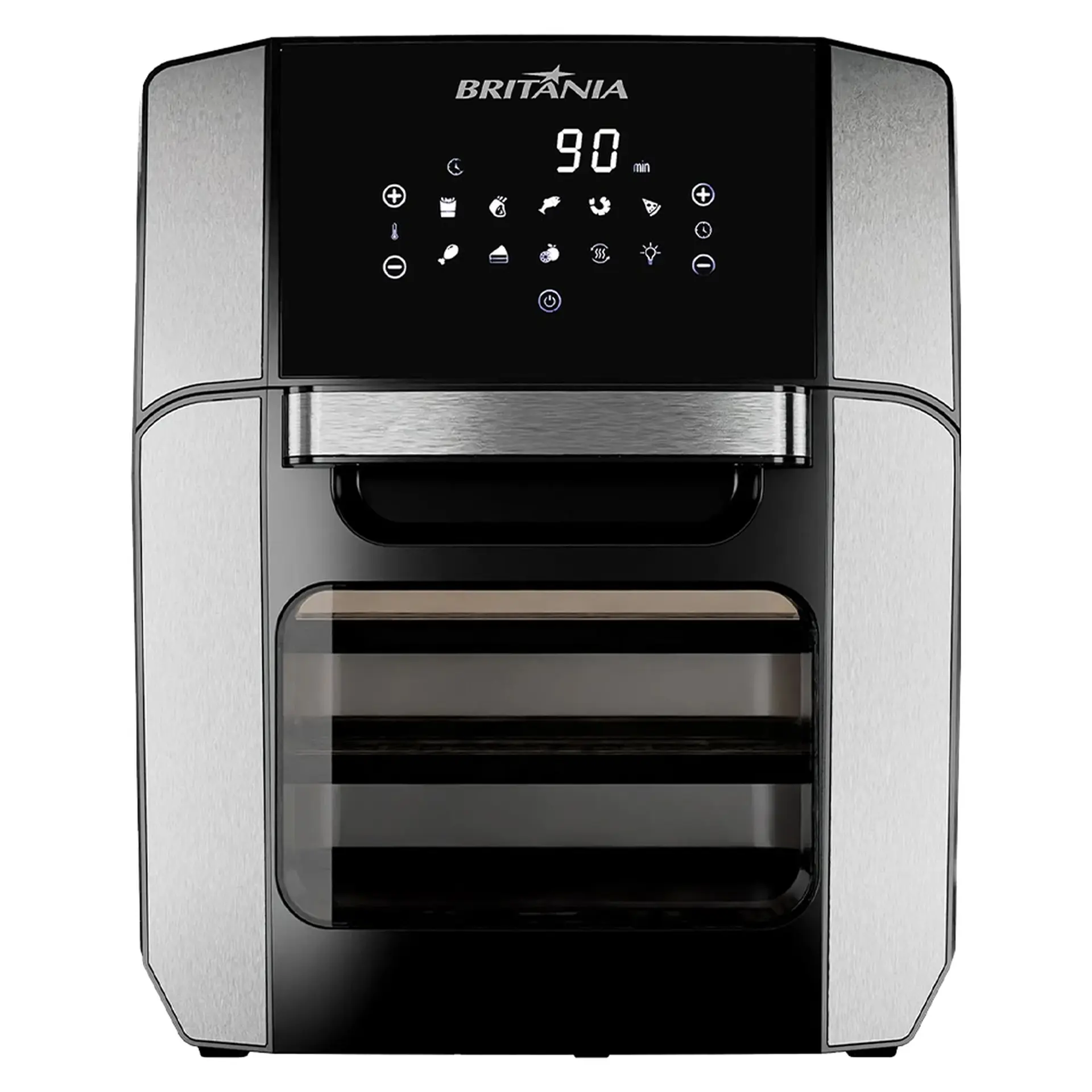 Fritadeira Elétrica Britânia Oven BFR2100 12L 1800W 2 em 1 - Preto - 110 Volts