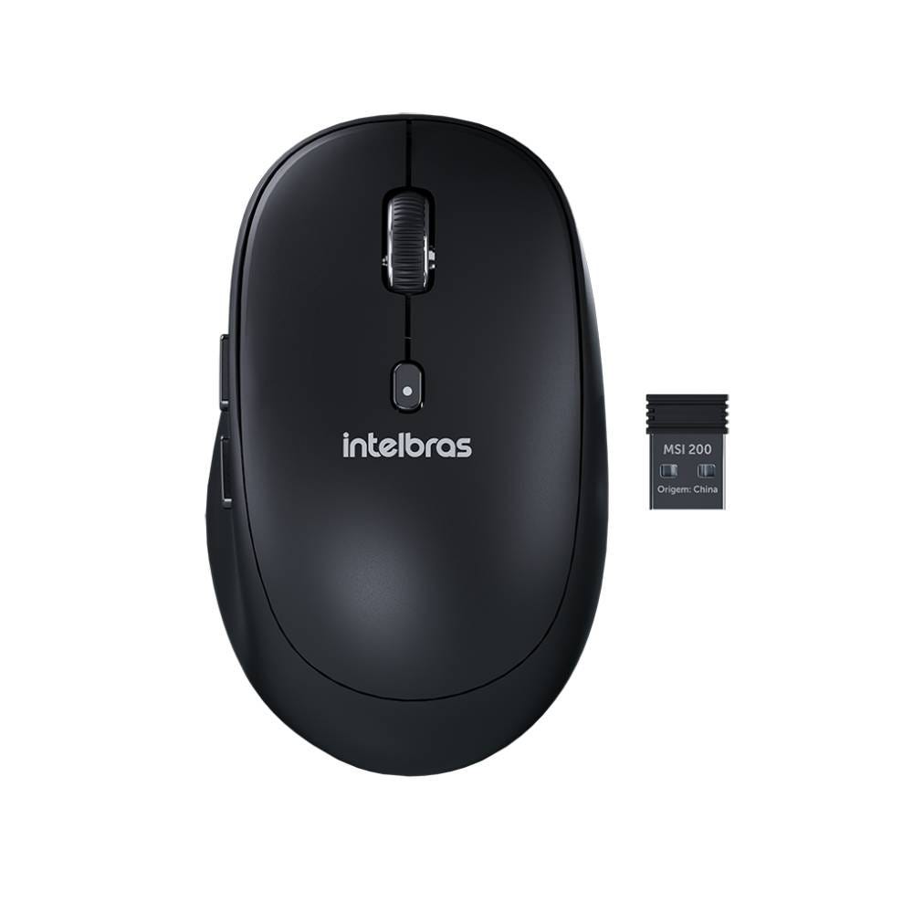 Mouse Intelbras MSI200 Sem Fio Preto
