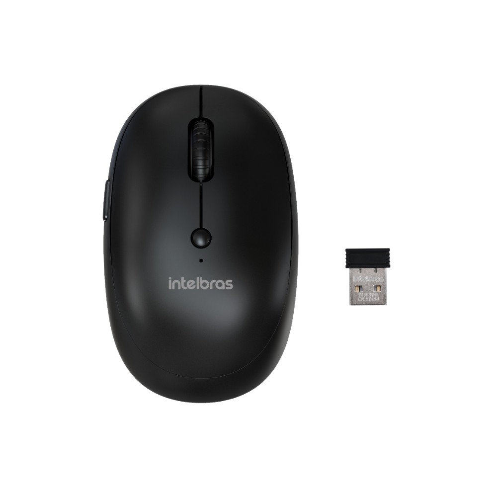 Mouse Intelbras MSI100 Sem Fio Preto