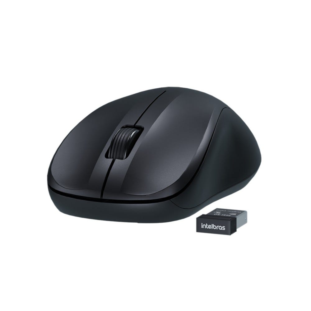 Mouse Intelbras MSI55 Sem Fio Preto