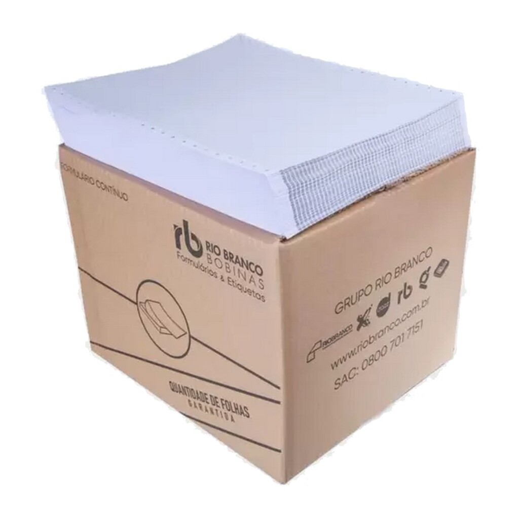 Formulário 80C 2 Vias Branco 1500F Maxprint - 4111592