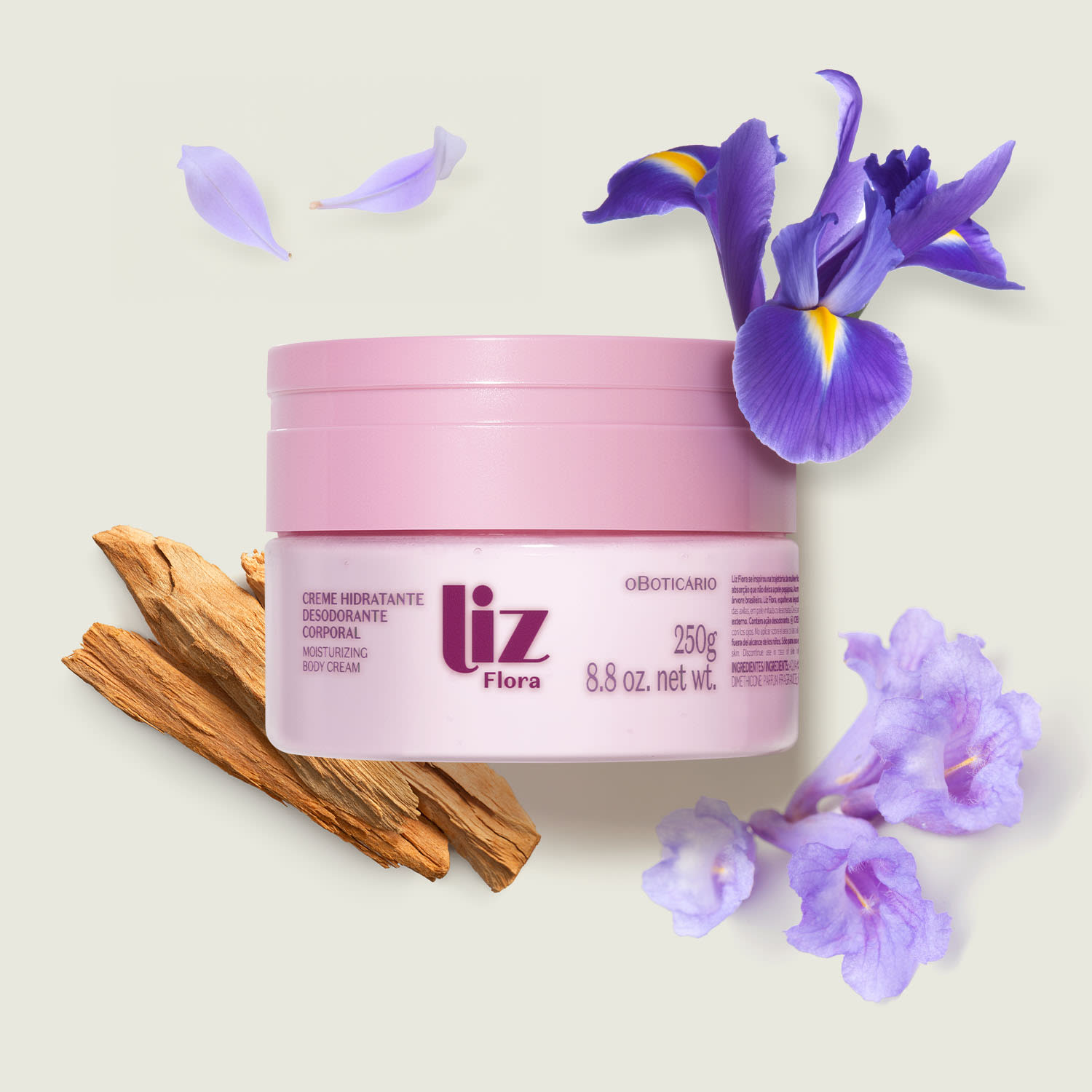 Creme Hidratante Desodorante Corporal Liz Flora 250g