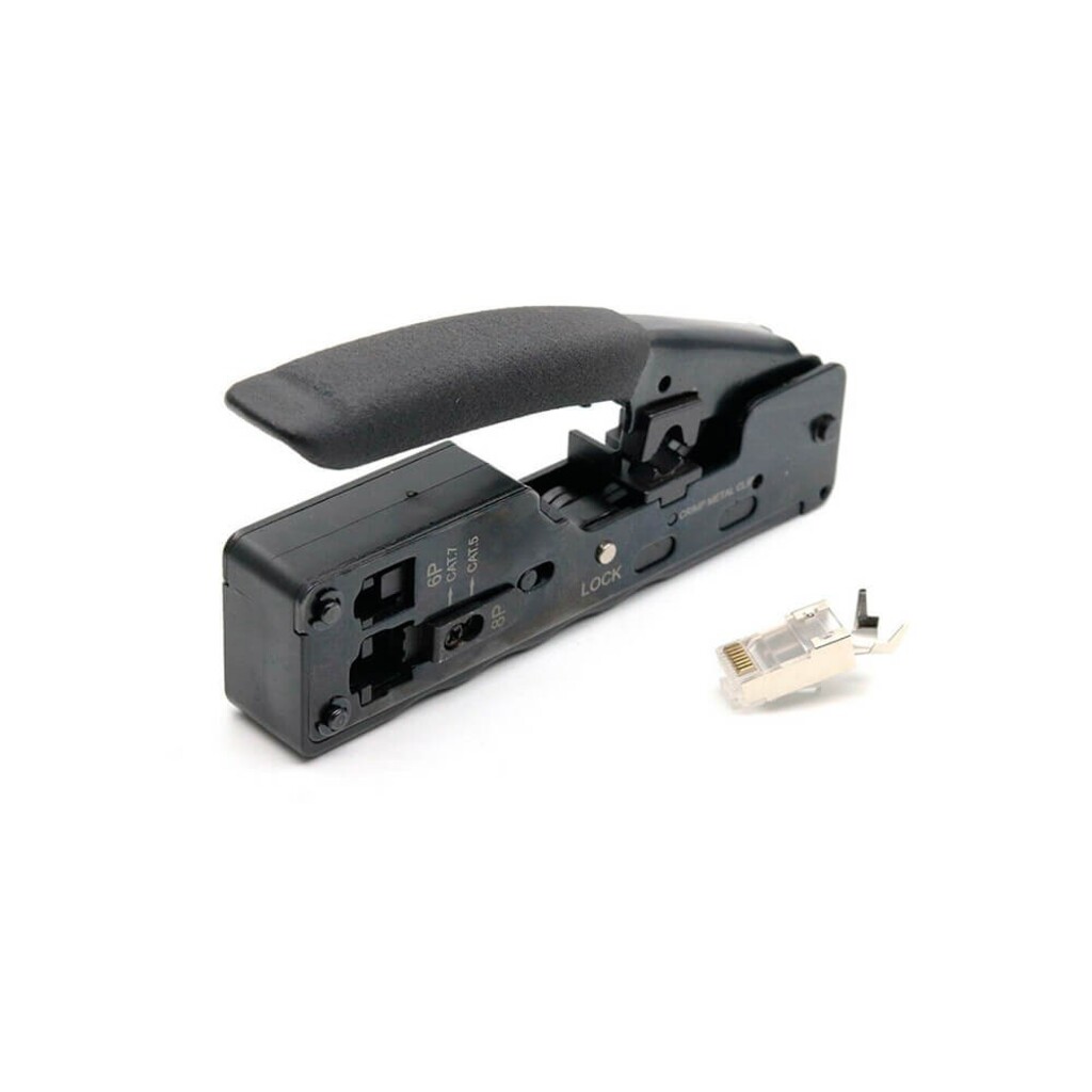 Alicate para Crimpar Seccon Sectool RJ11/RJ12/RJ45 Multi-Função CAT.5/CAT.6 de Passagem Vazado - WT-4200-B