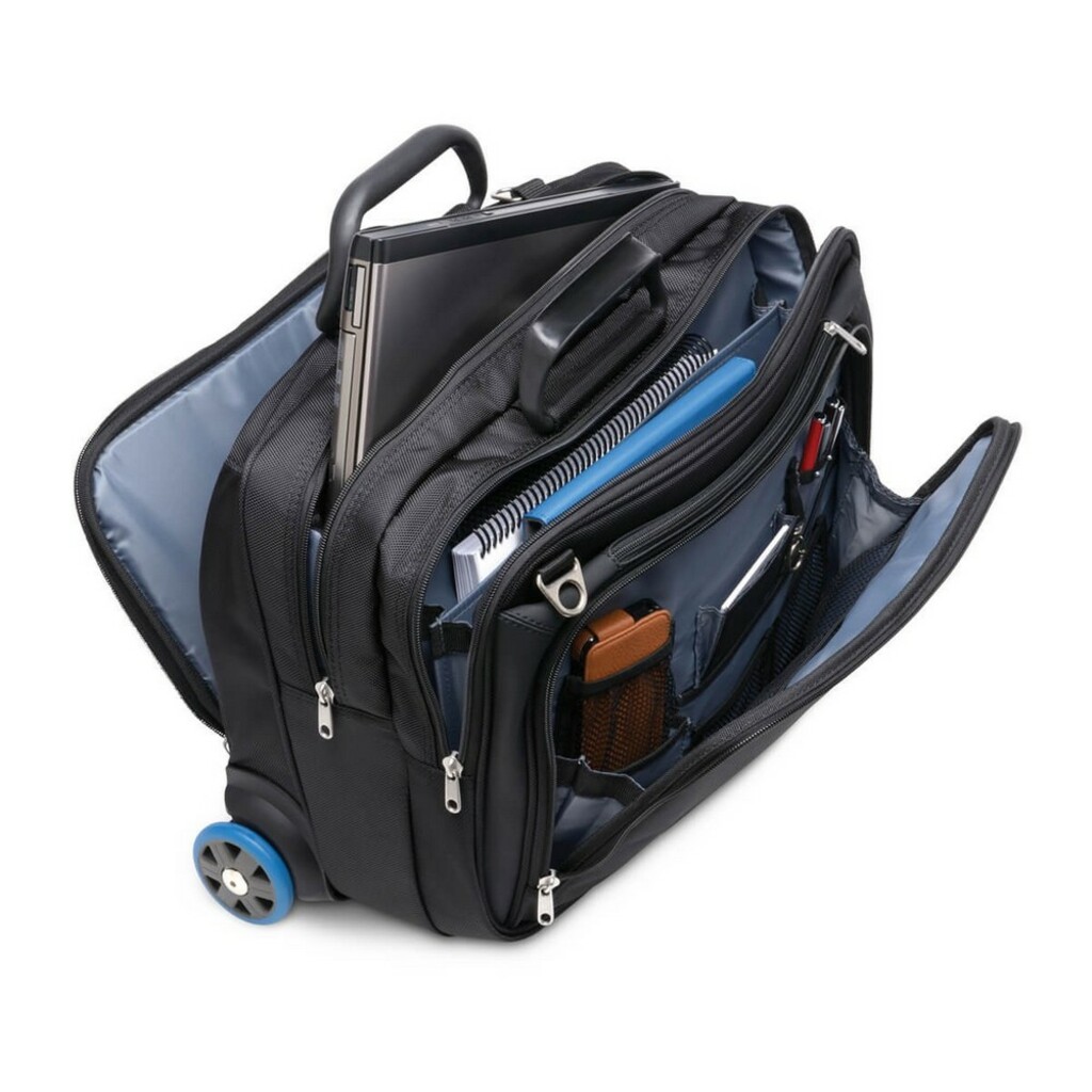 Mochila para Notebook 17 Polegadas com Rodinhas Contour Preto Kensington - 246719