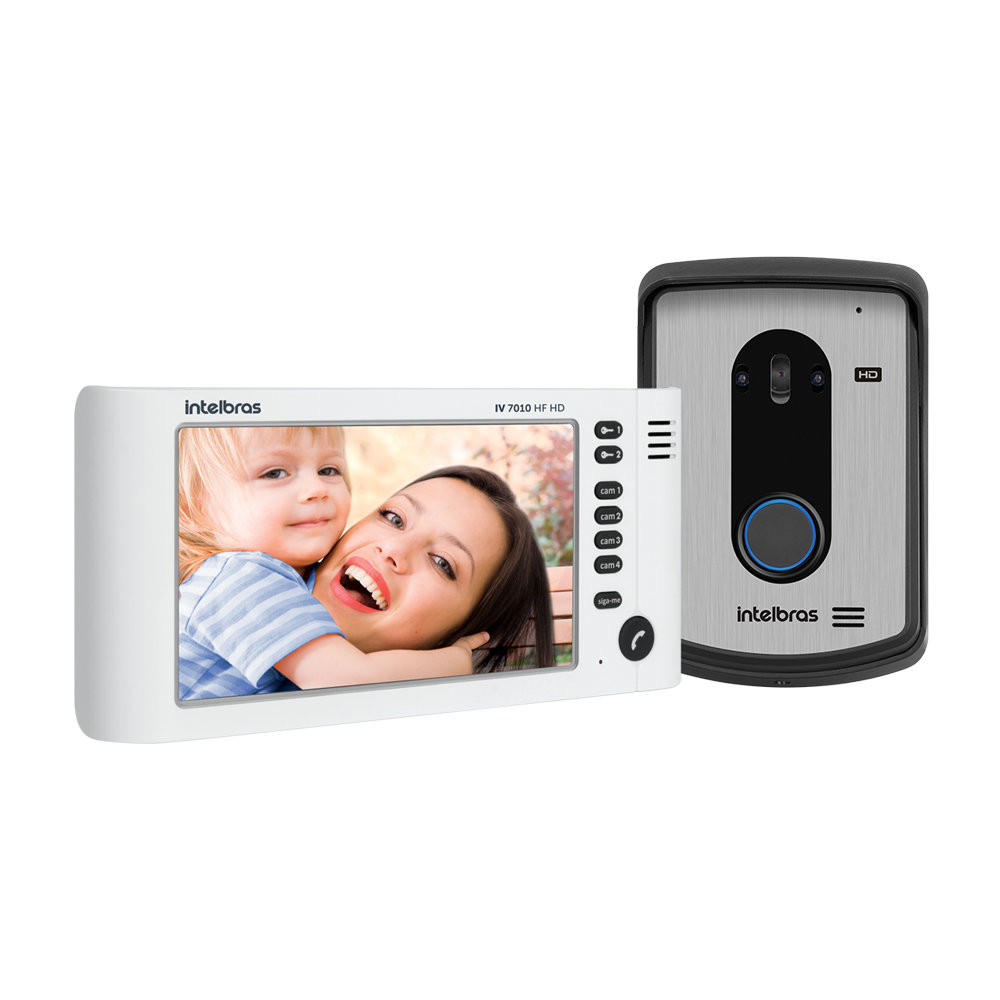 Videoporteiro Residencial Intelbras IV 7010 HF HD Branco