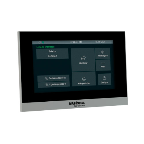 Terminal de Vídeo IP Universal Com Wi-Fi TVIP 3000 WIFI Intelbras Branco