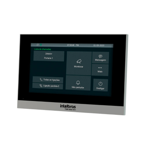 Terminal de Vídeo IP Universal Com Wi-Fi TVIP 3000 WIFI Intelbras Preto