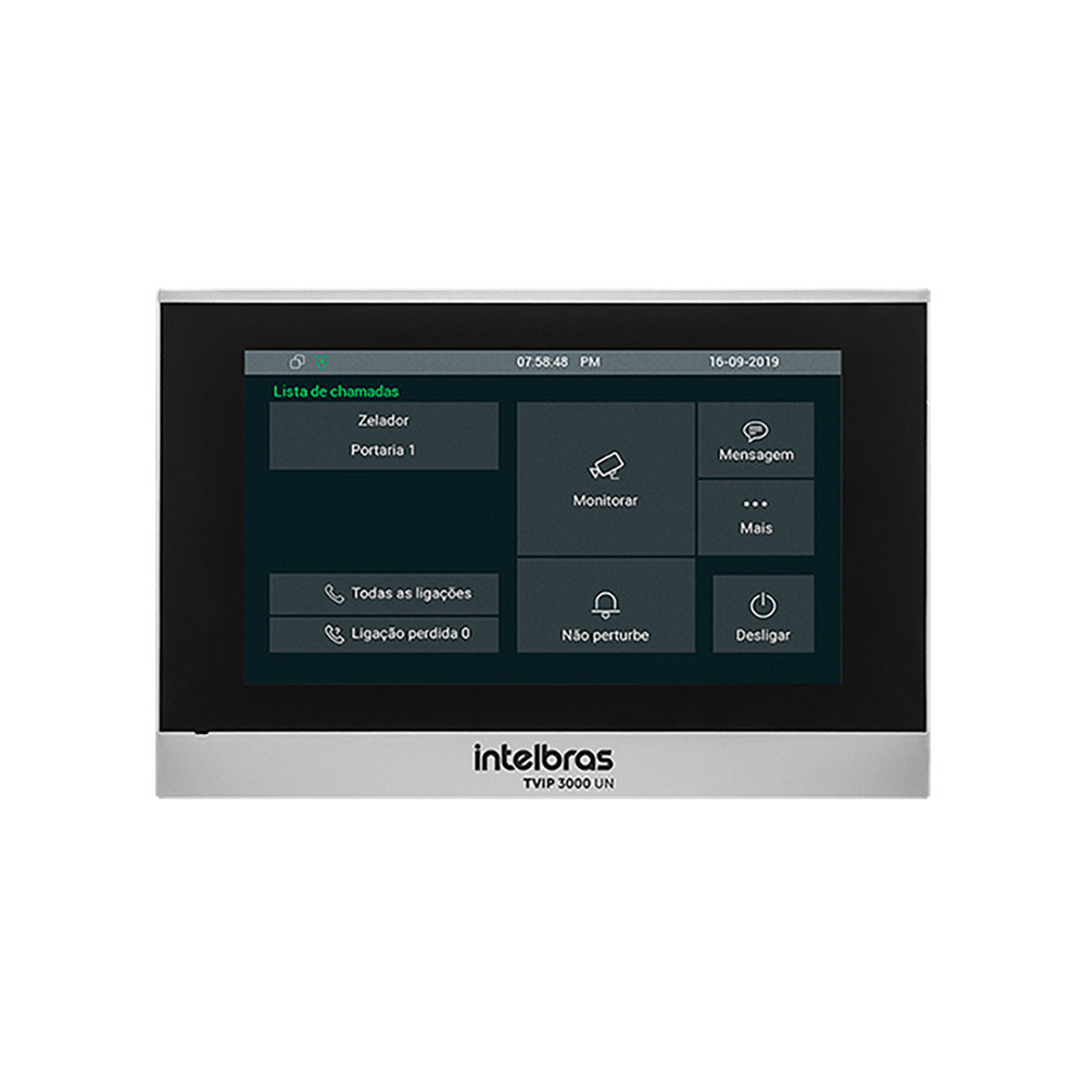 Terminal de Vídeo IP Universal TVIP 3000 UN Intelbras Cinza