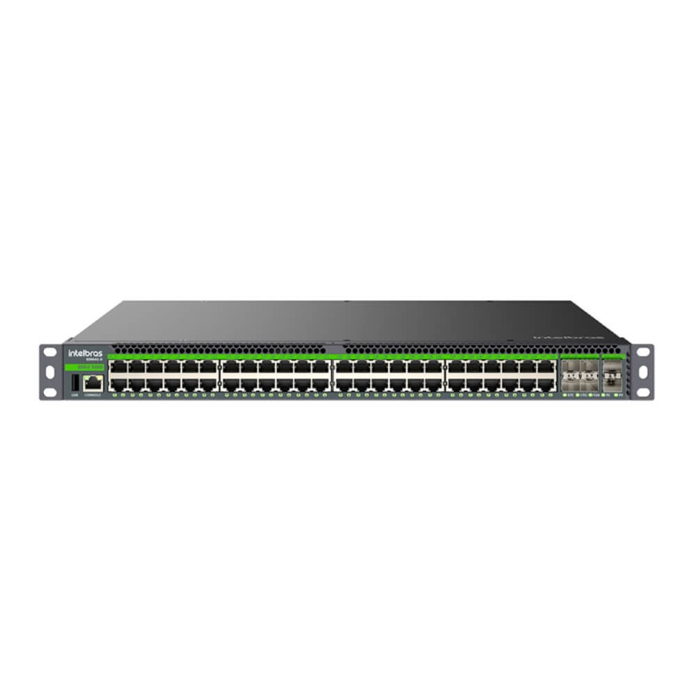 Switch Gerenciável L3 48P Gigabit 6P SFP+ S3054G B Intelbras
