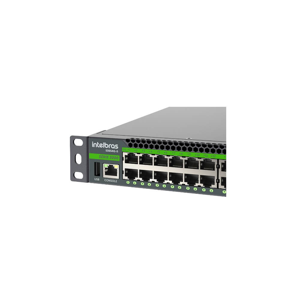Switch Gerenciável L3 48P Gigabit 6P SFP+ S3054G B Intelbras