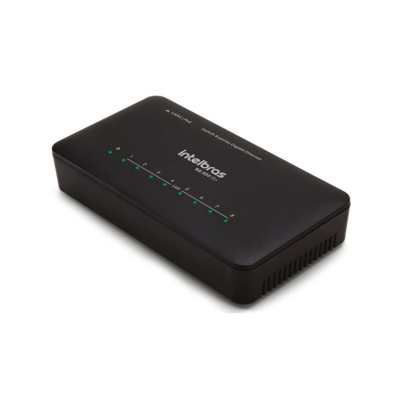 Switch 8 Portas Gigabit Ethernet SG 800 Q+ CKD Intelbras