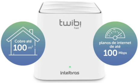 Roteador Twibi Fast Wi-Fi 5 Mesh Intelbras