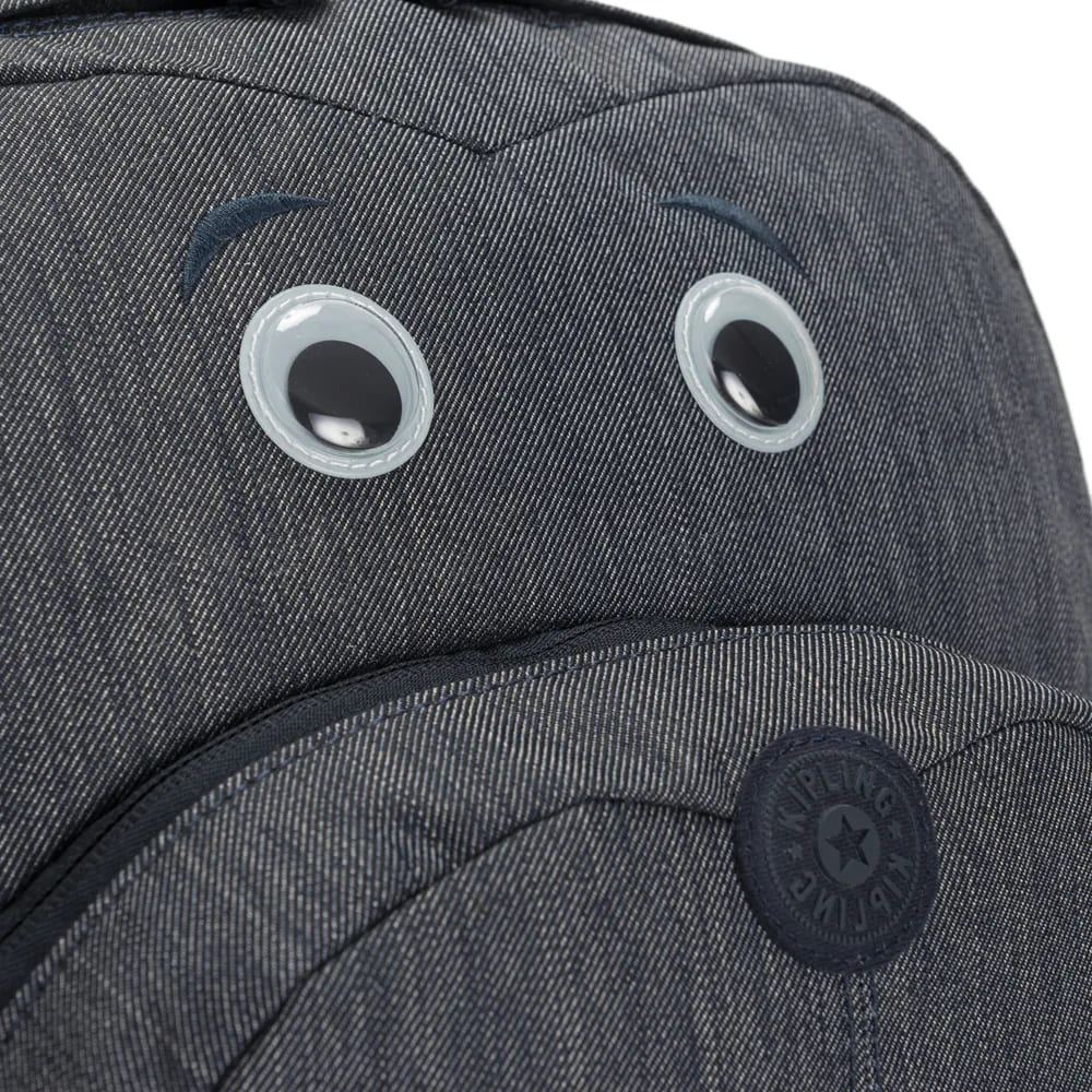 Mochila Kipling Marine Navy Cinza Pequena