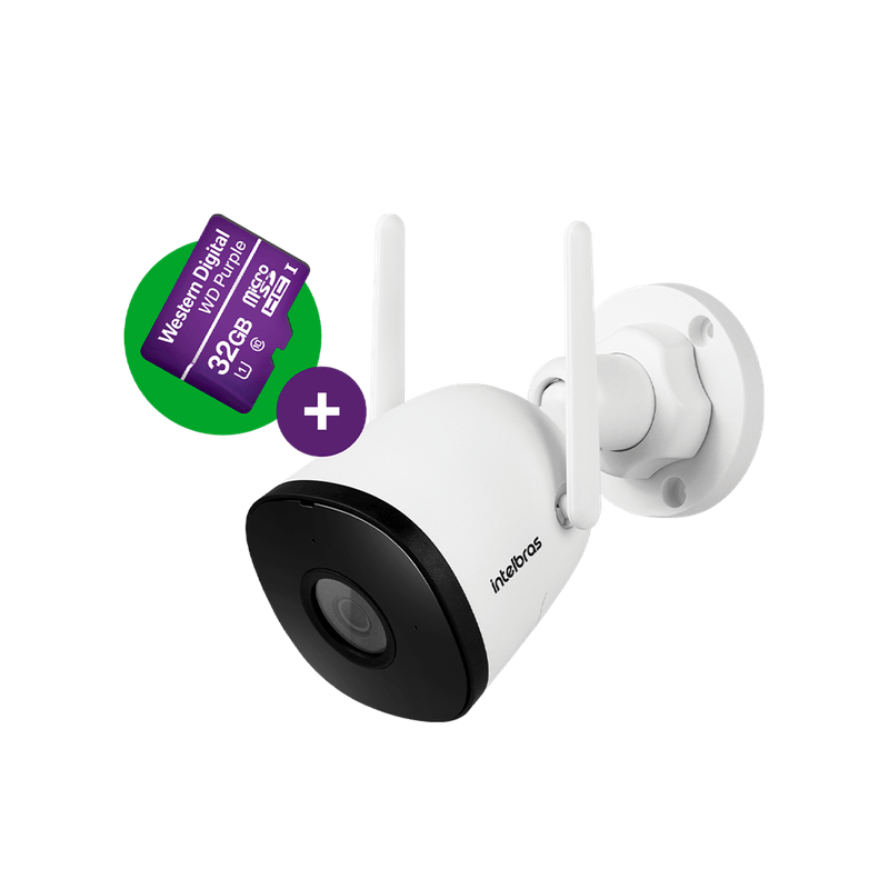 Câmera Externa Inteligente Wi-Fi Full HD Intelbras iM5 SC Com MicroSD 32GB