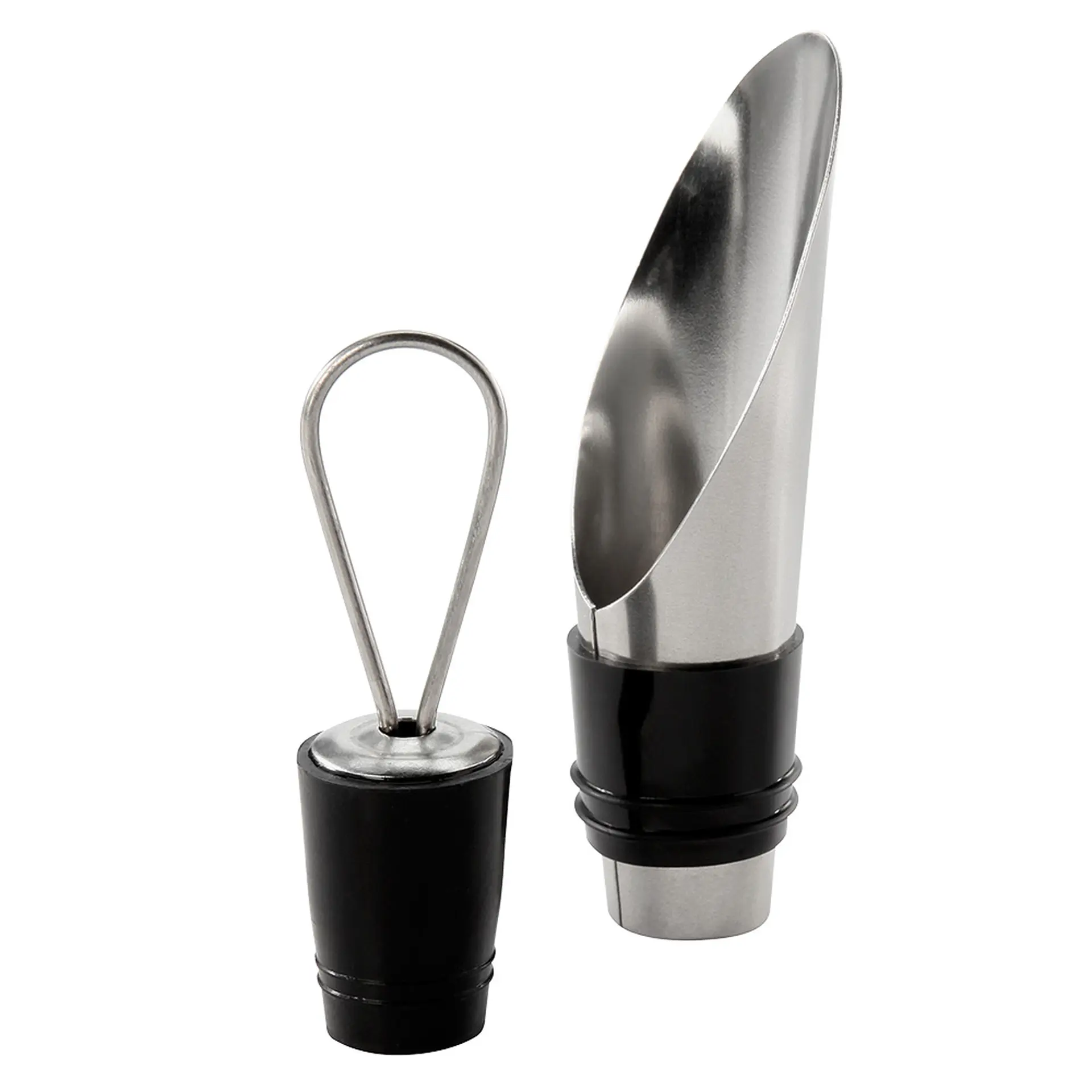 Kit para Vinho Oster Inspire com 4 Acessórios e Estojo - Inox/Preto