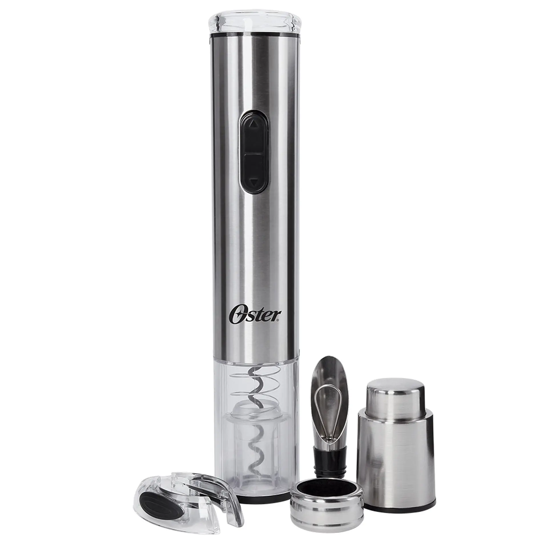 Kit para Vinho Oster Inspire com 4 Acessórios e Estojo - Inox/Preto