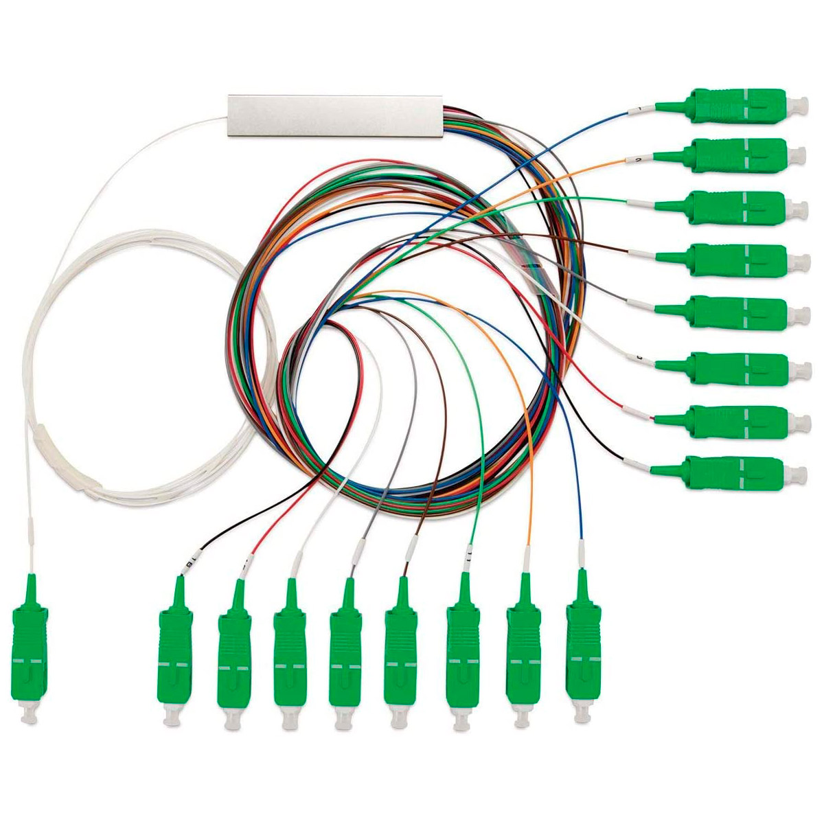 Splitter Óptico Balanceado 1 x 2 SC - APC Intelbras XFS 122