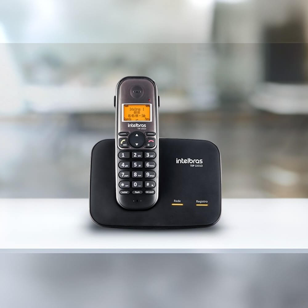 Telefone IP Sem Fio DECT TIP 1001 D Intelbras