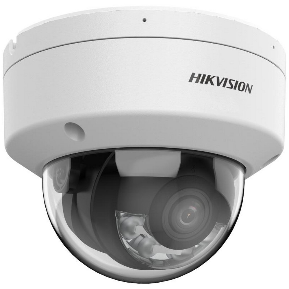 Câmera CFTV IP PoE DS2CD3167G3LISU Dome 6MP  ColorVu 40m 2,8mm Microfone e Saída para Alarme Hikvision