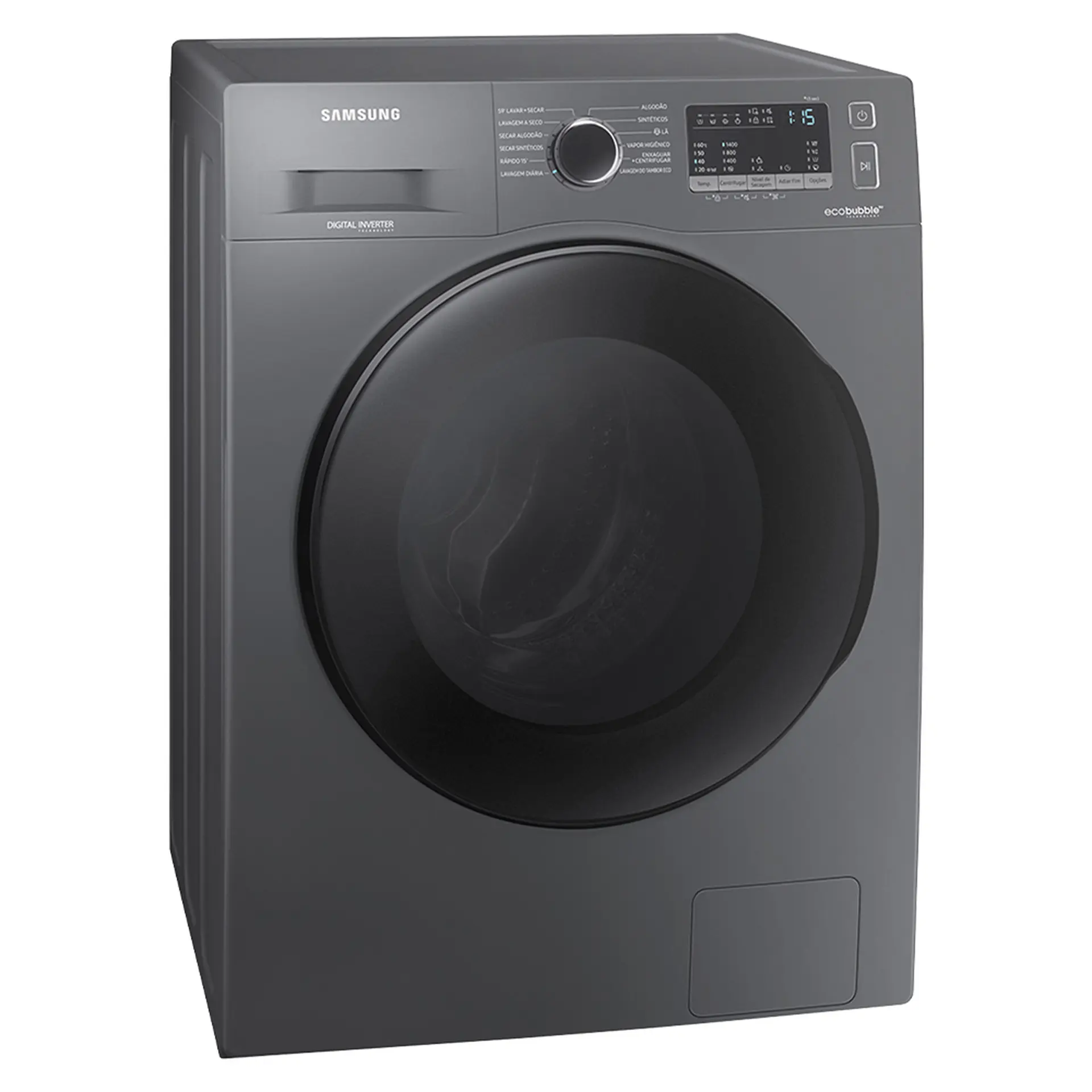 Lava e Seca Samsung EcoBubble 11kg Automática Cesto Inox WD11A4453BX - Inox - 110 Volts