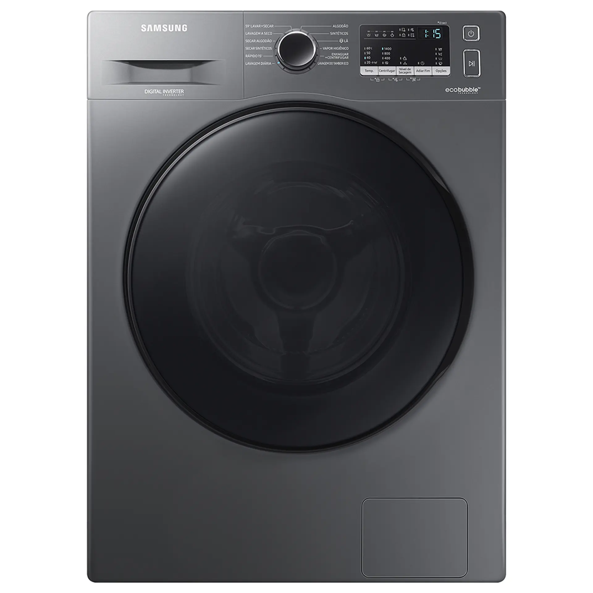 Lava e Seca Samsung EcoBubble 11kg Automática Cesto Inox WD11A4453BX - Inox - 110 Volts