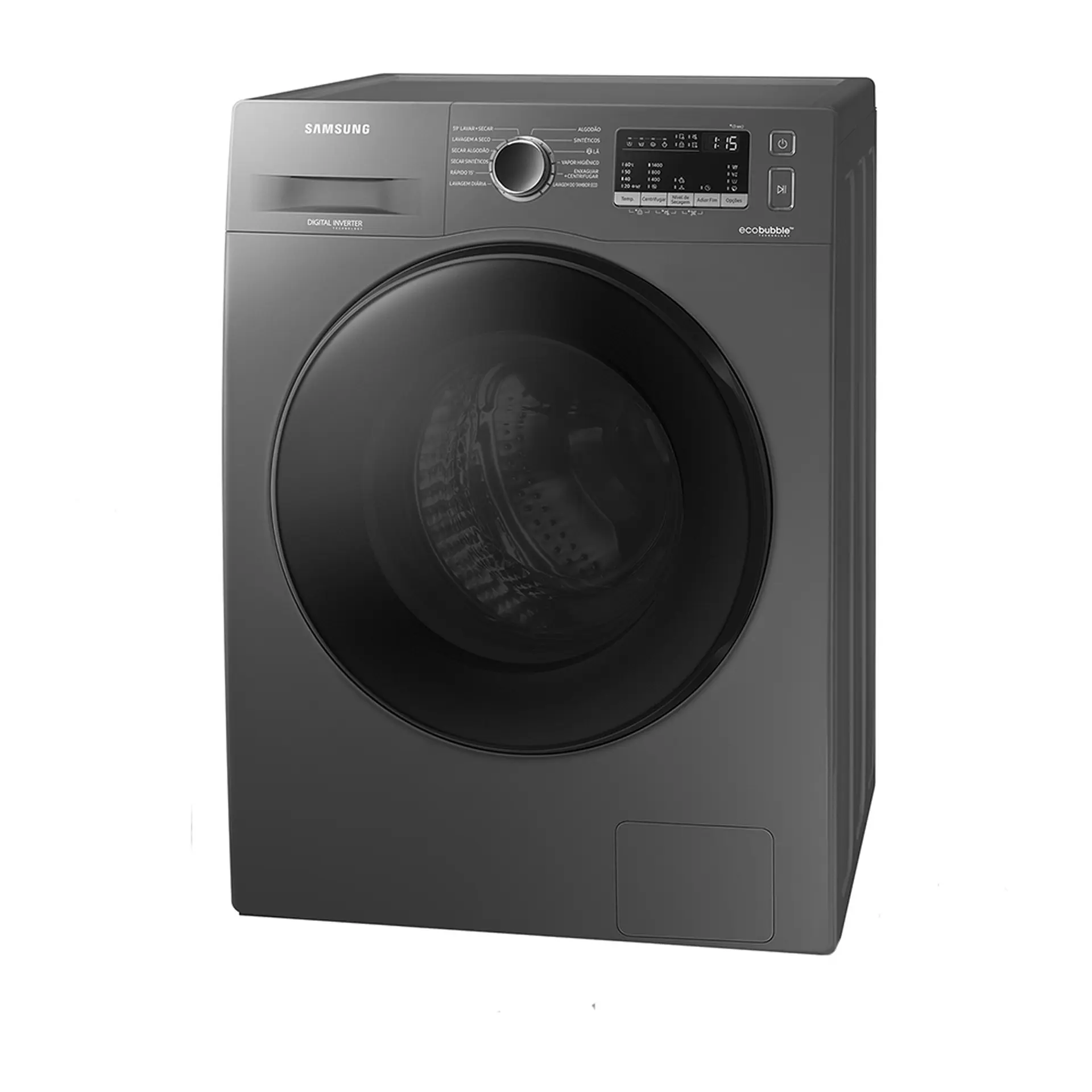 Lava e Seca Samsung EcoBubble 11kg Automática Cesto Inox WD11A4453BX - Inox - 110 Volts