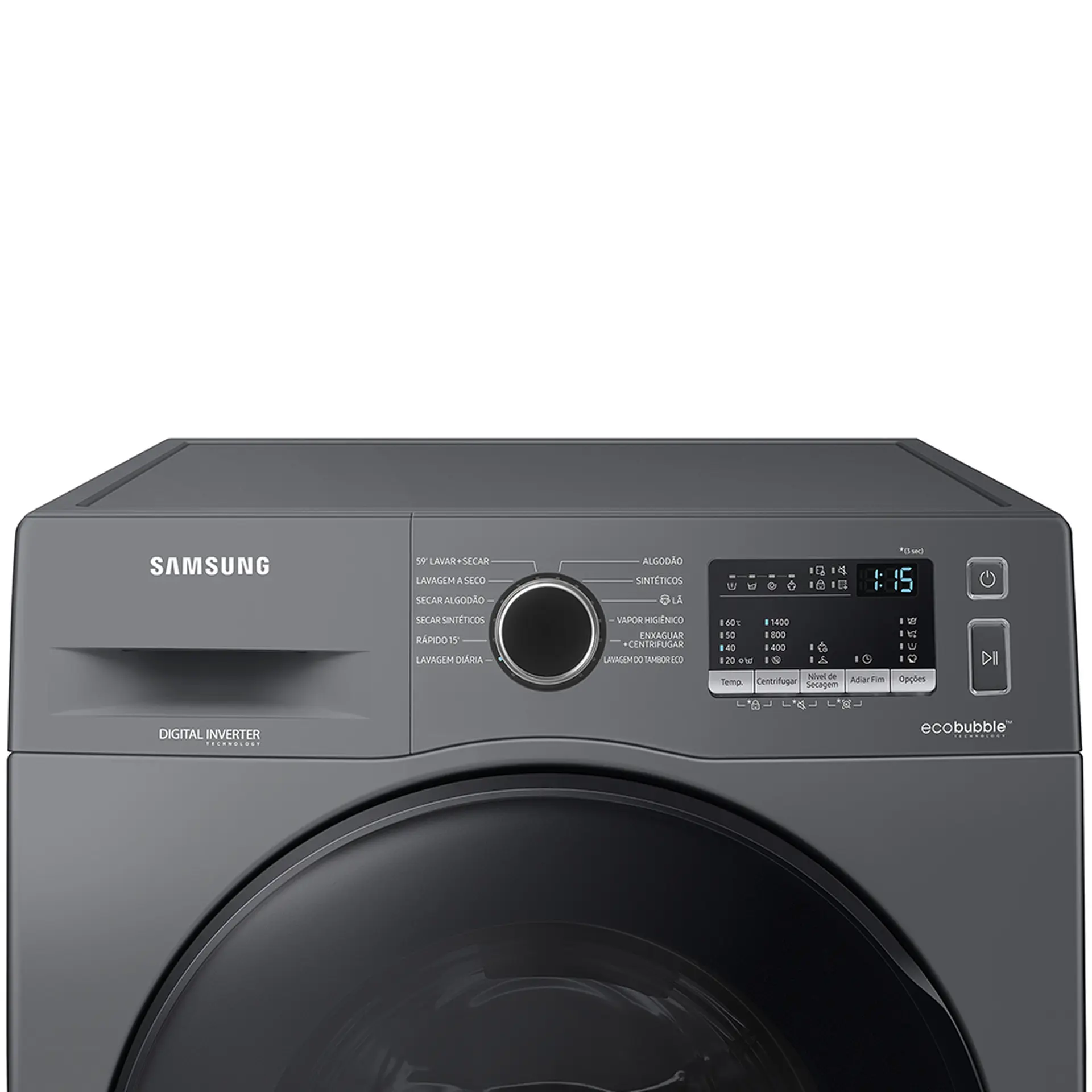 Lava e Seca Samsung EcoBubble 11kg Automática Cesto Inox WD11A4453BX - Inox - 110 Volts
