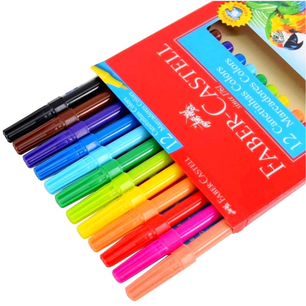 Caneta Hidrocor Faber Castell 12 Cores