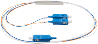 Splitter Óptico Balanceado 1 x 2 SC - UPC Intelbras XFS 121