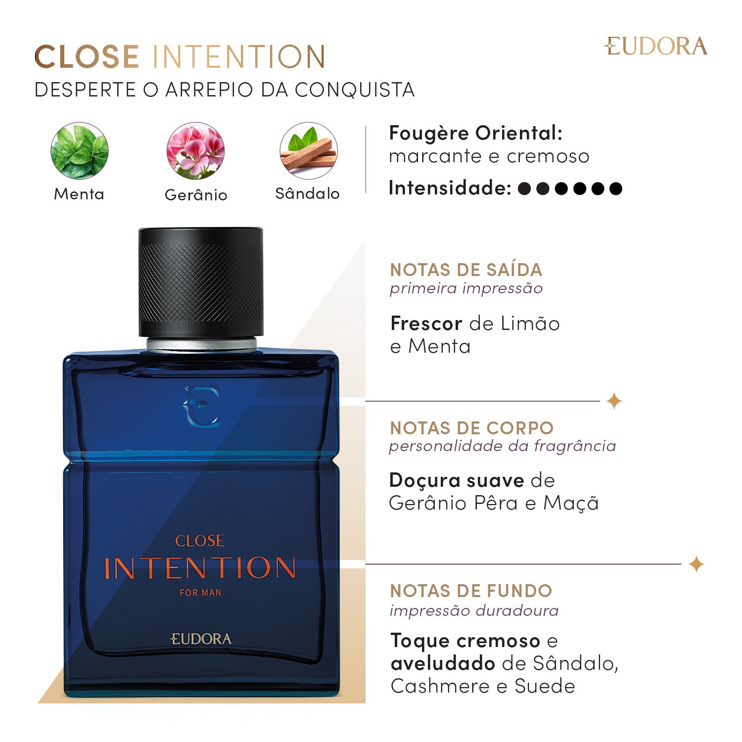 Close Intention Desodorante Colônia 100ml