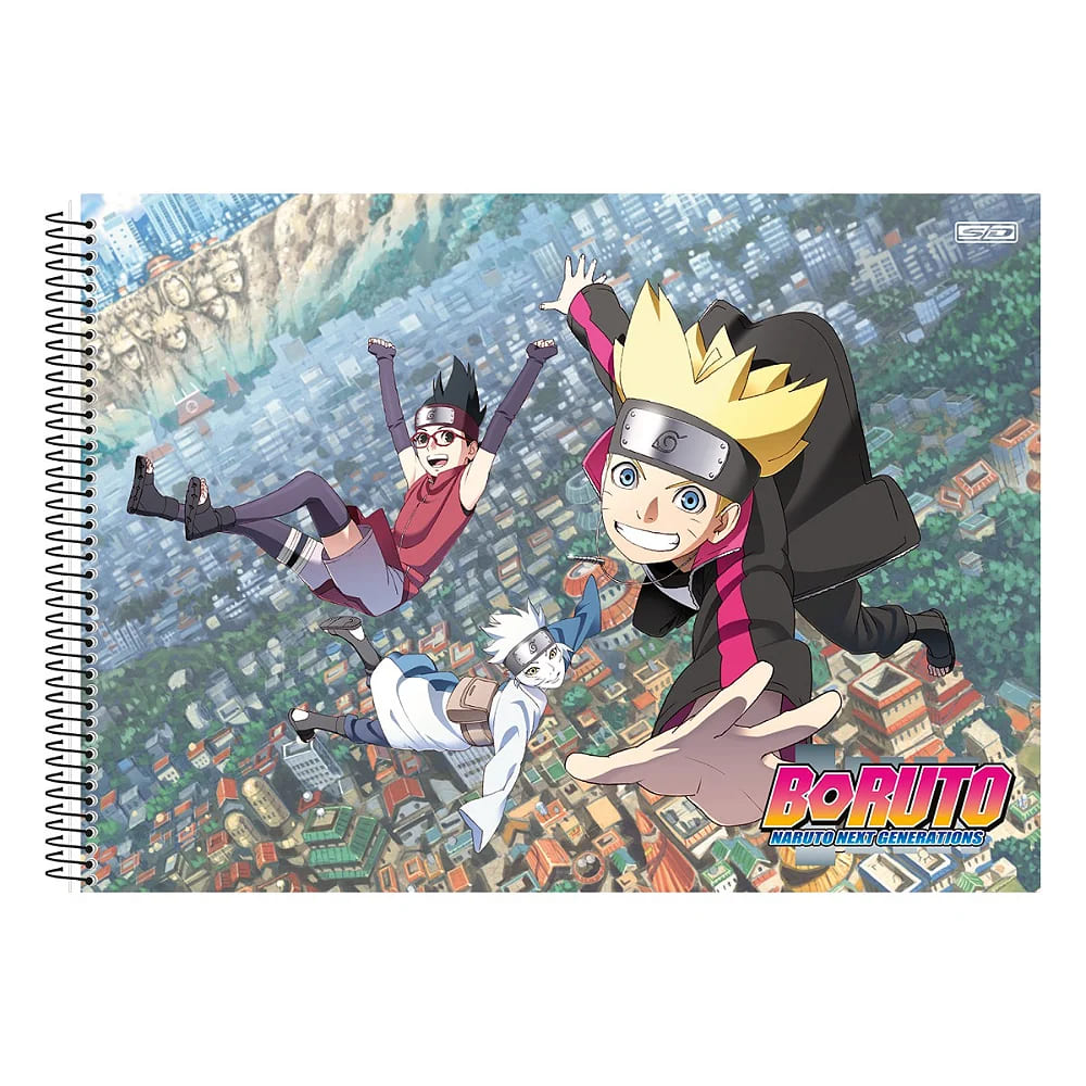 Caderno Cartografia São Domingos Boruto 60 Folhas Espiral Sortido