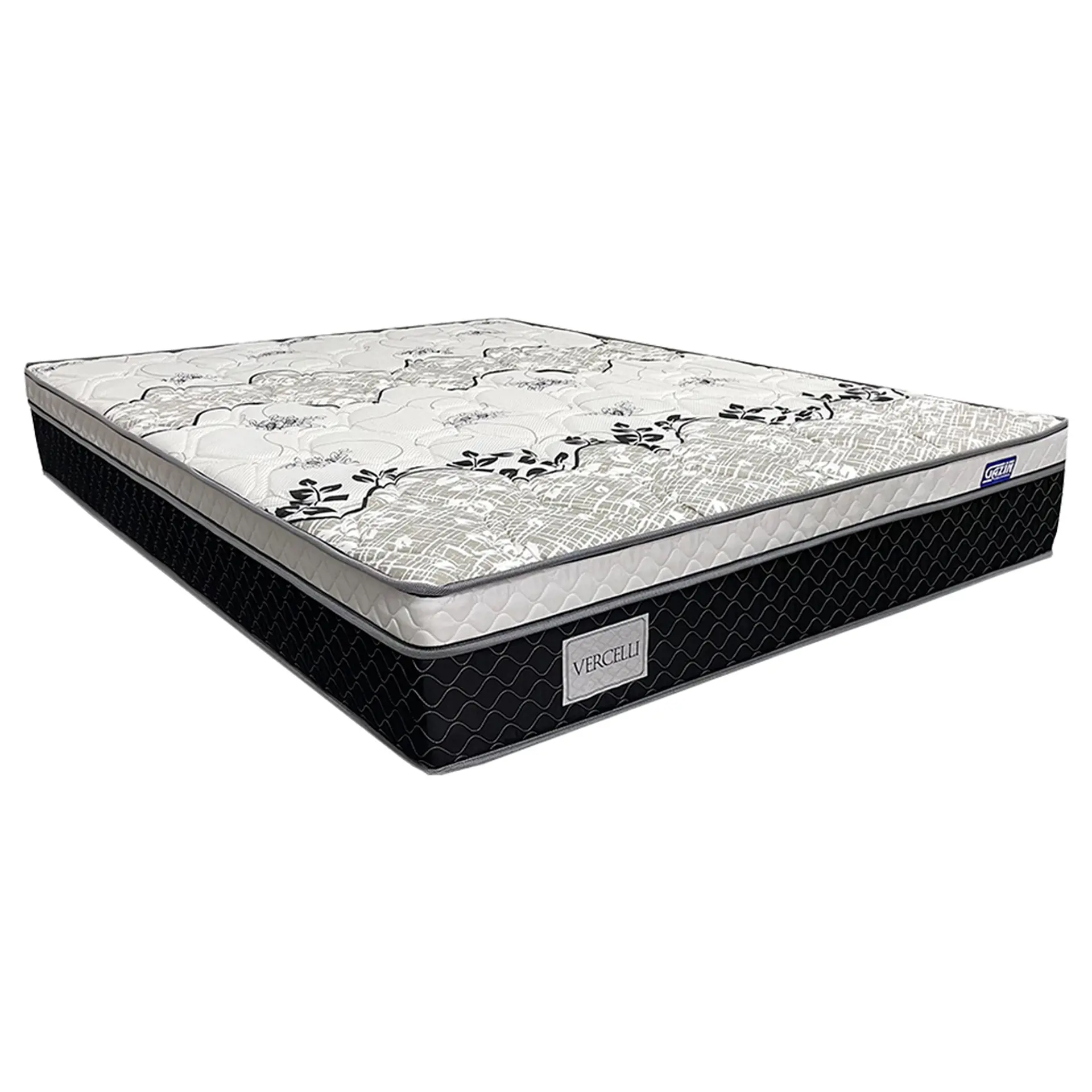 Colchão Queen Size Molas BlueWave Gazin Vercelli 158x198 - Preto/Branco